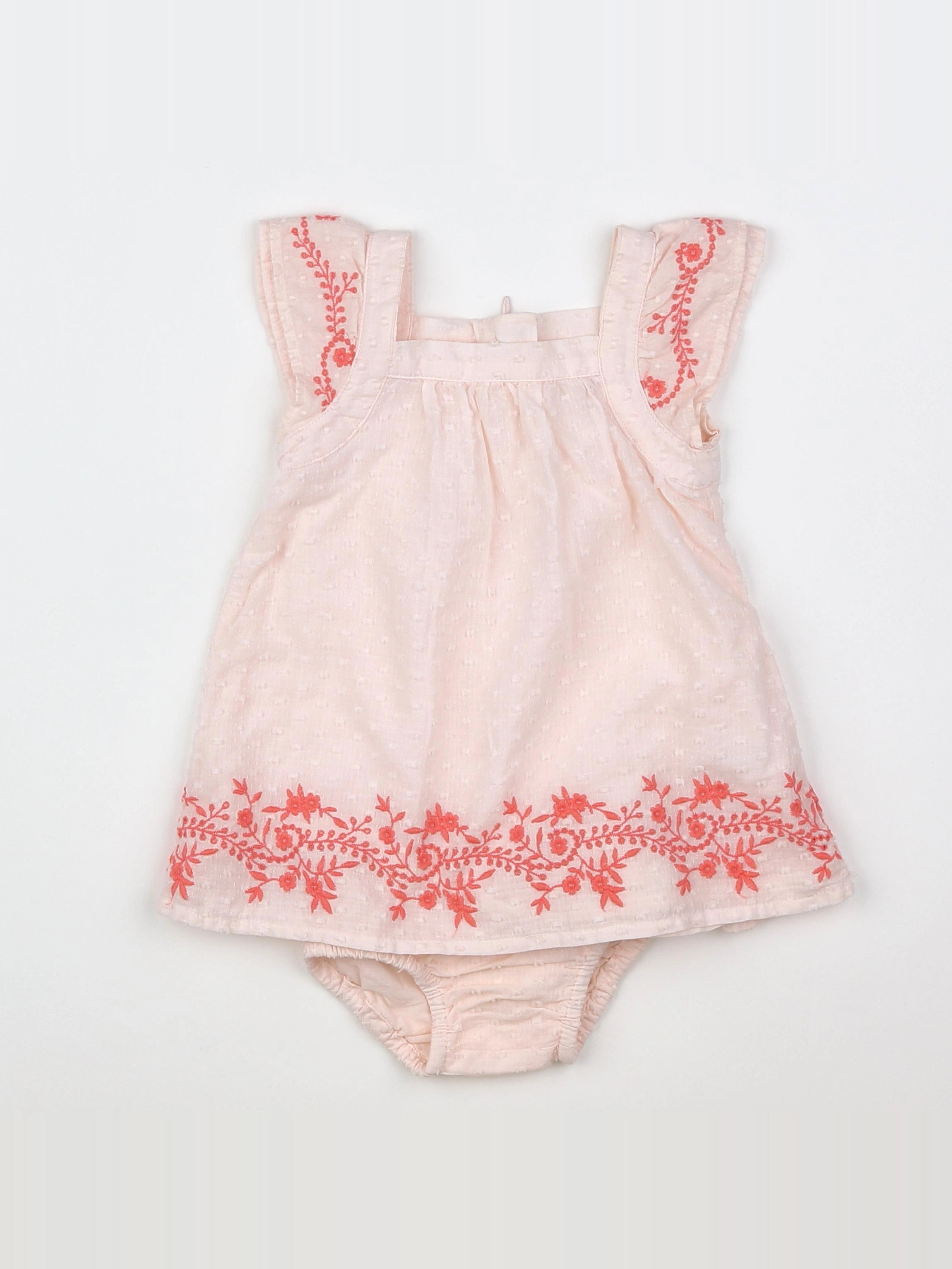 Carrément Beau - robe rose - 3 mois