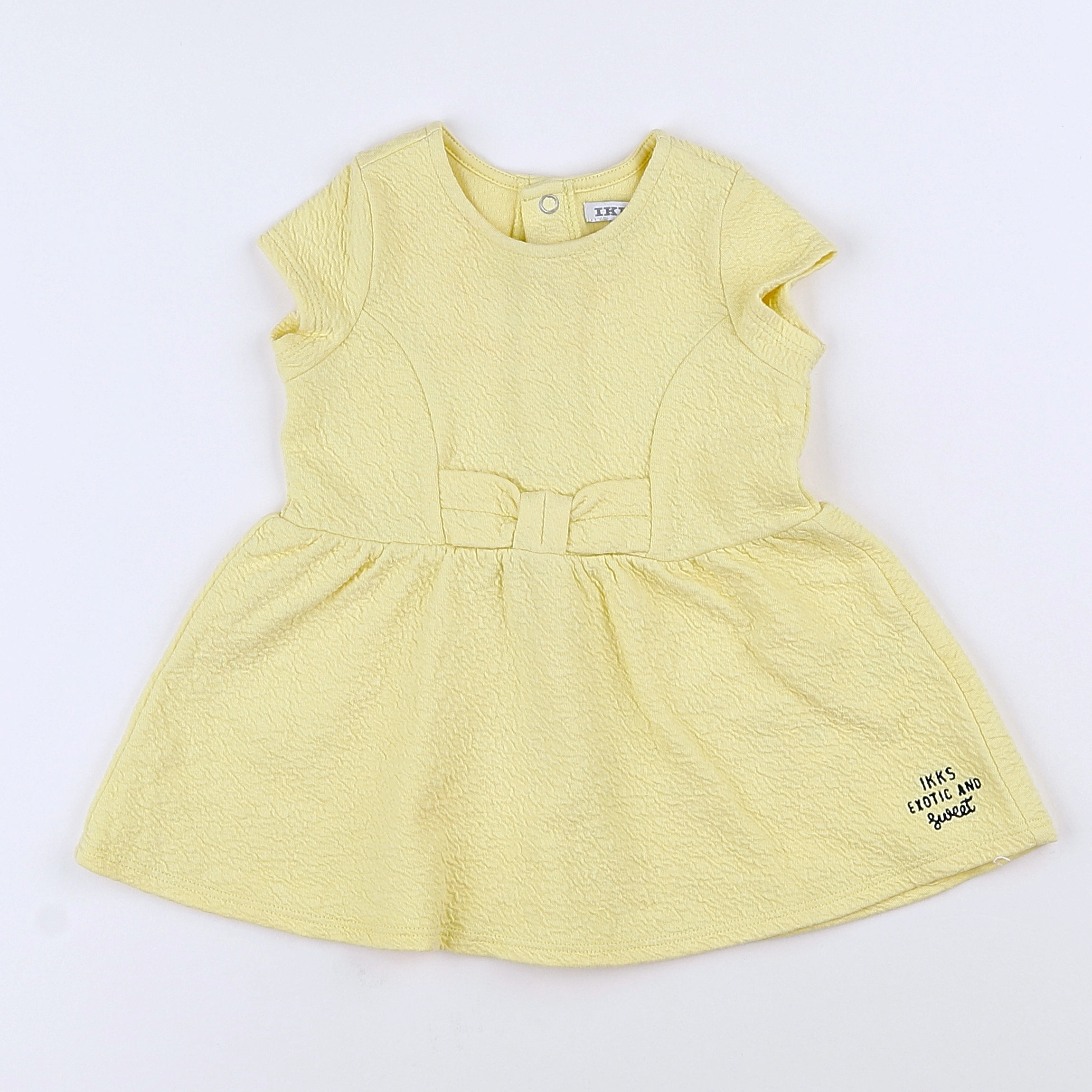 IKKS - robe jaune - 6 mois