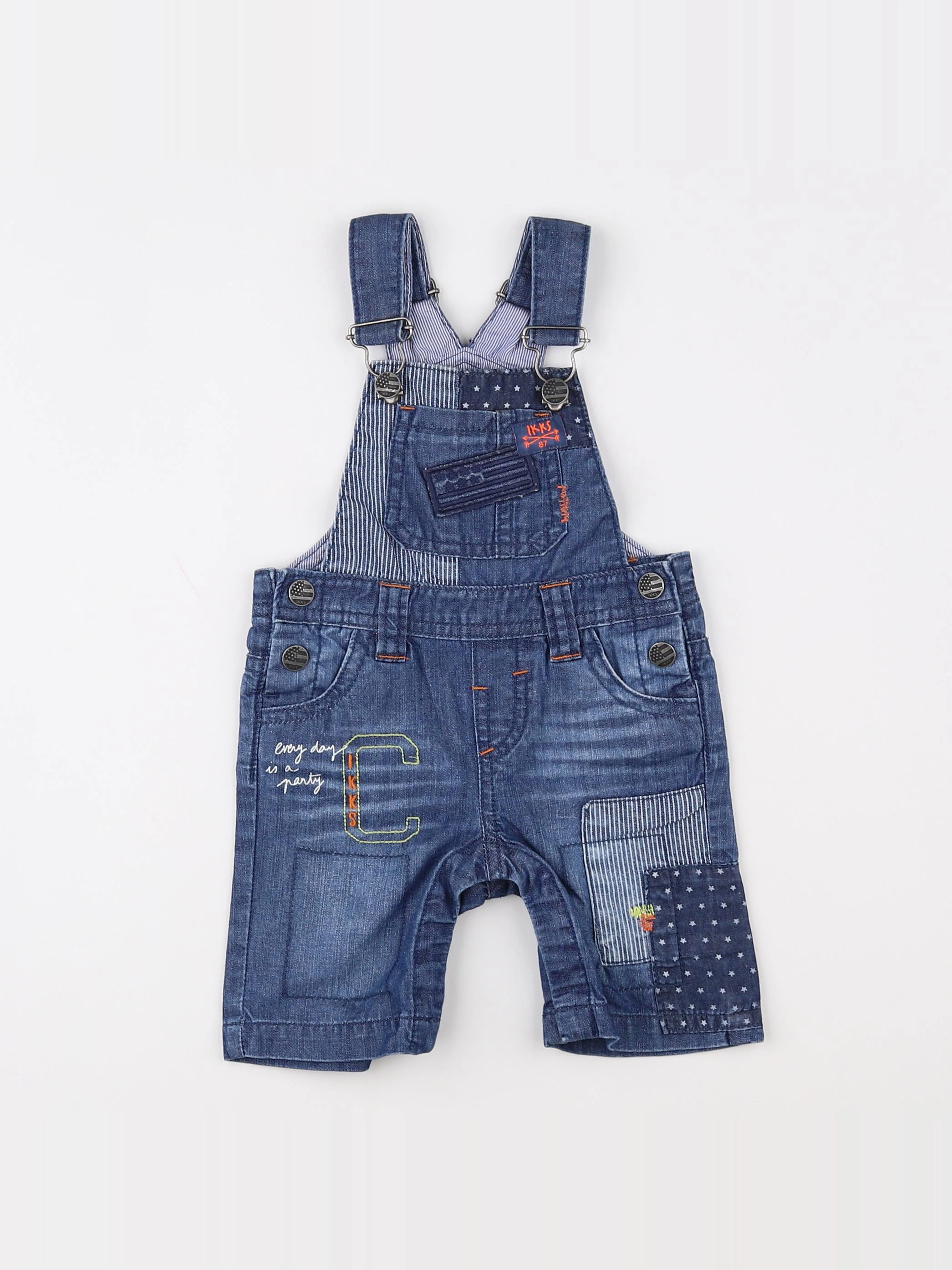 IKKS - salopette bleu - 6 mois