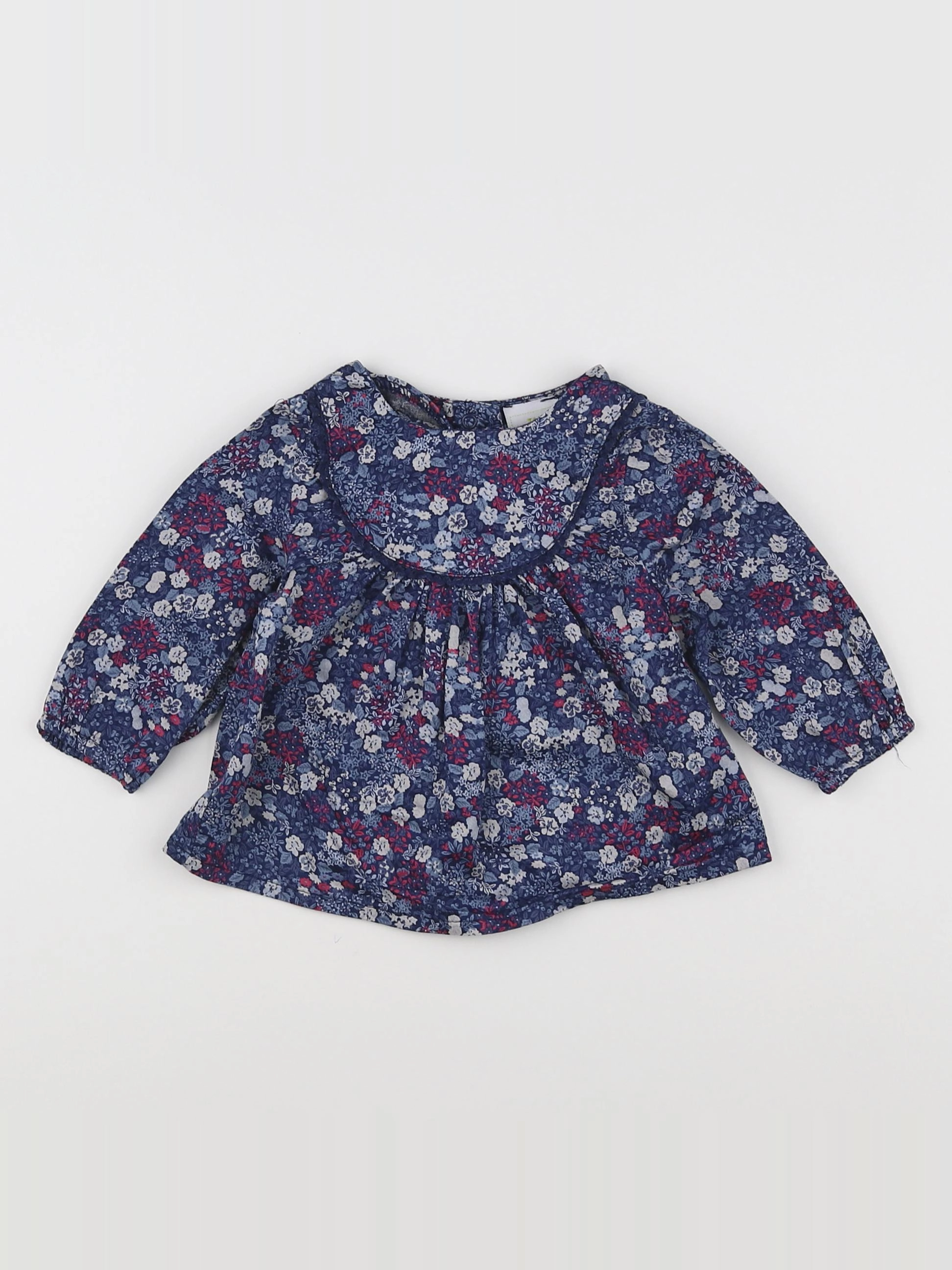 Tape à l'oeil - blouse bleu - 3 mois
