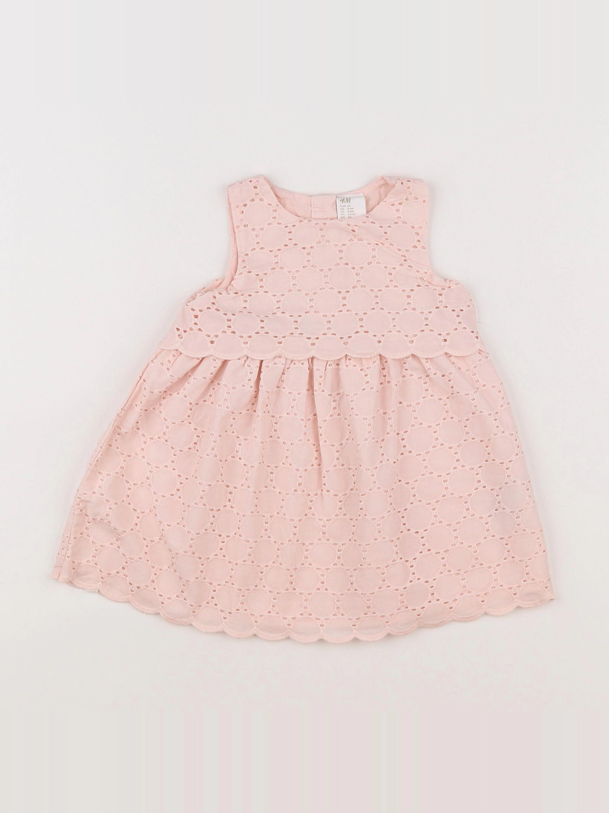 H&M - robe rose - 6 mois