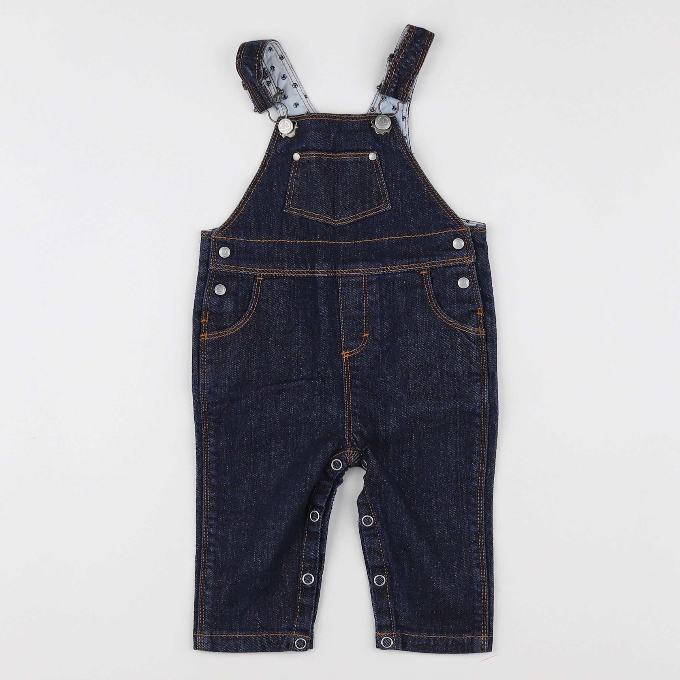 Petit Bateau - salopette bleu - 3 mois