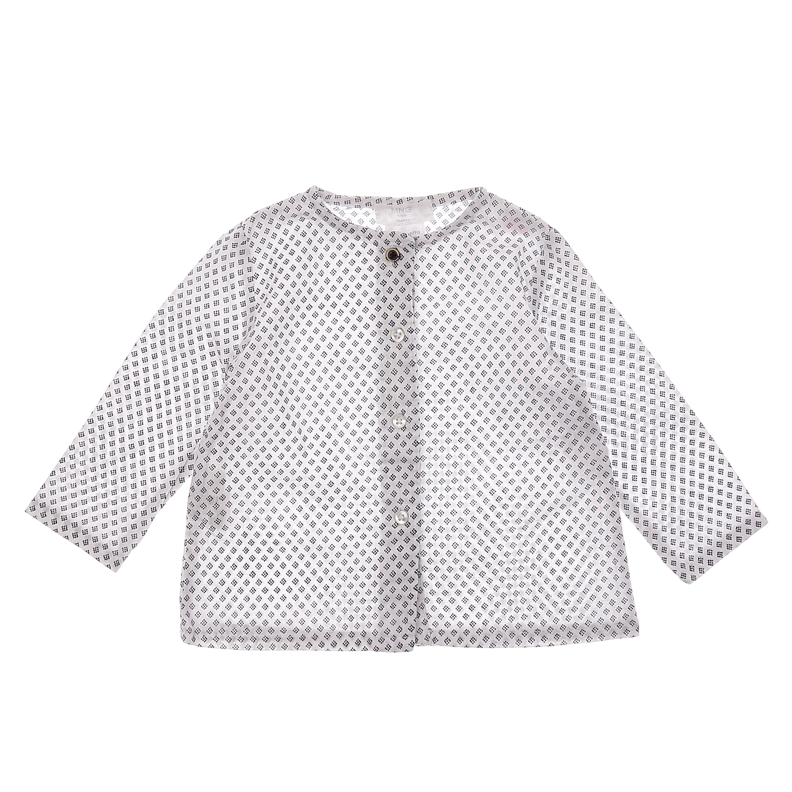 Mango - chemise noir, blanc - 3/6 mois