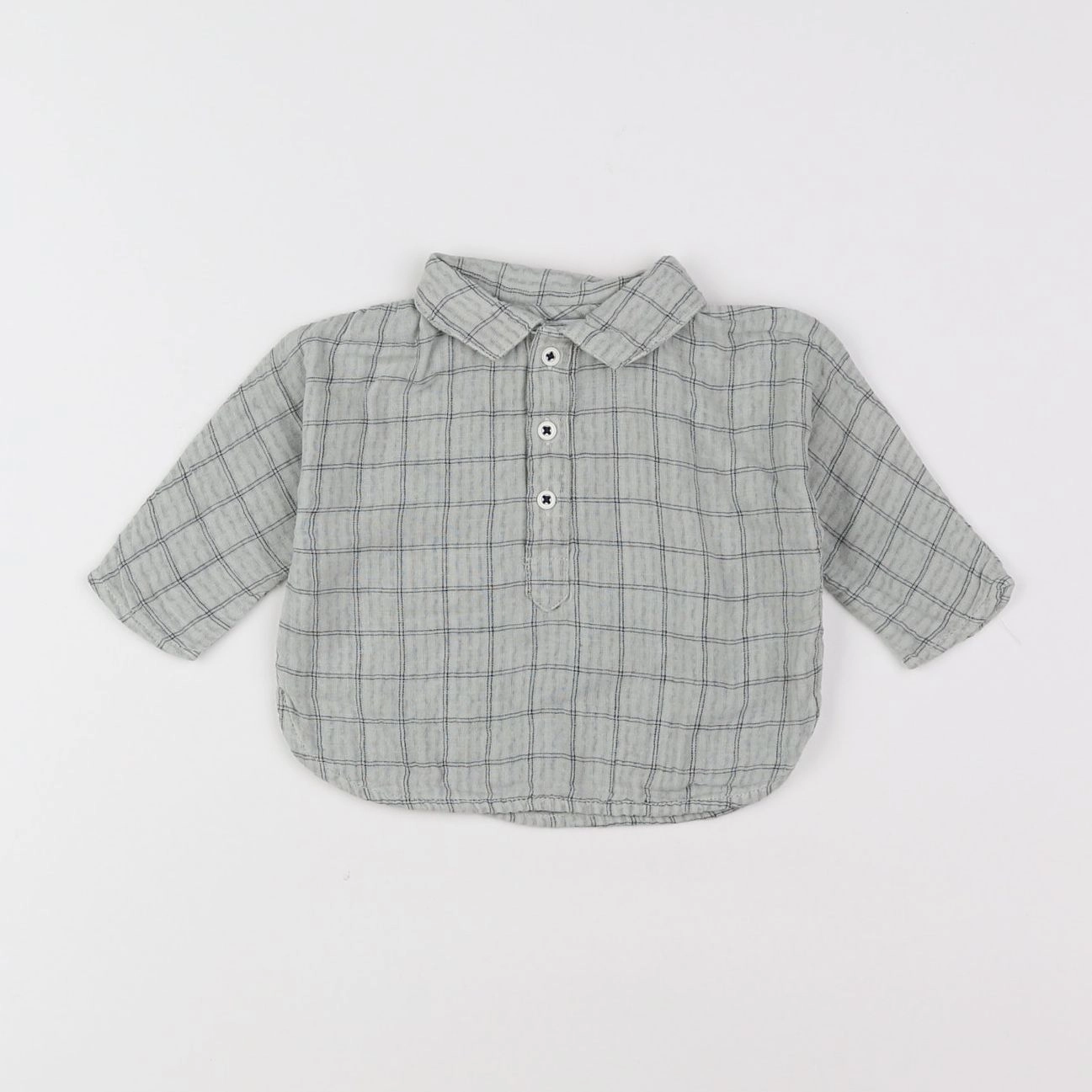 Boutchou - chemise gris - 3 mois