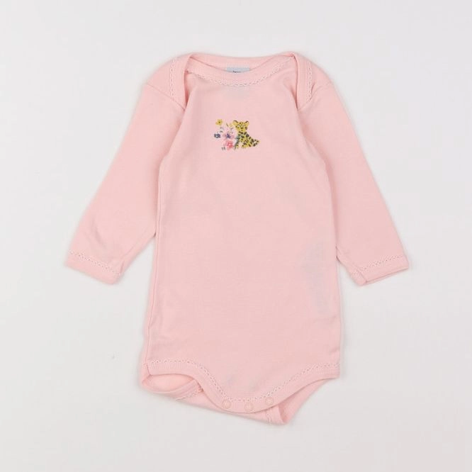 Petit Bateau - body rose - 3 mois