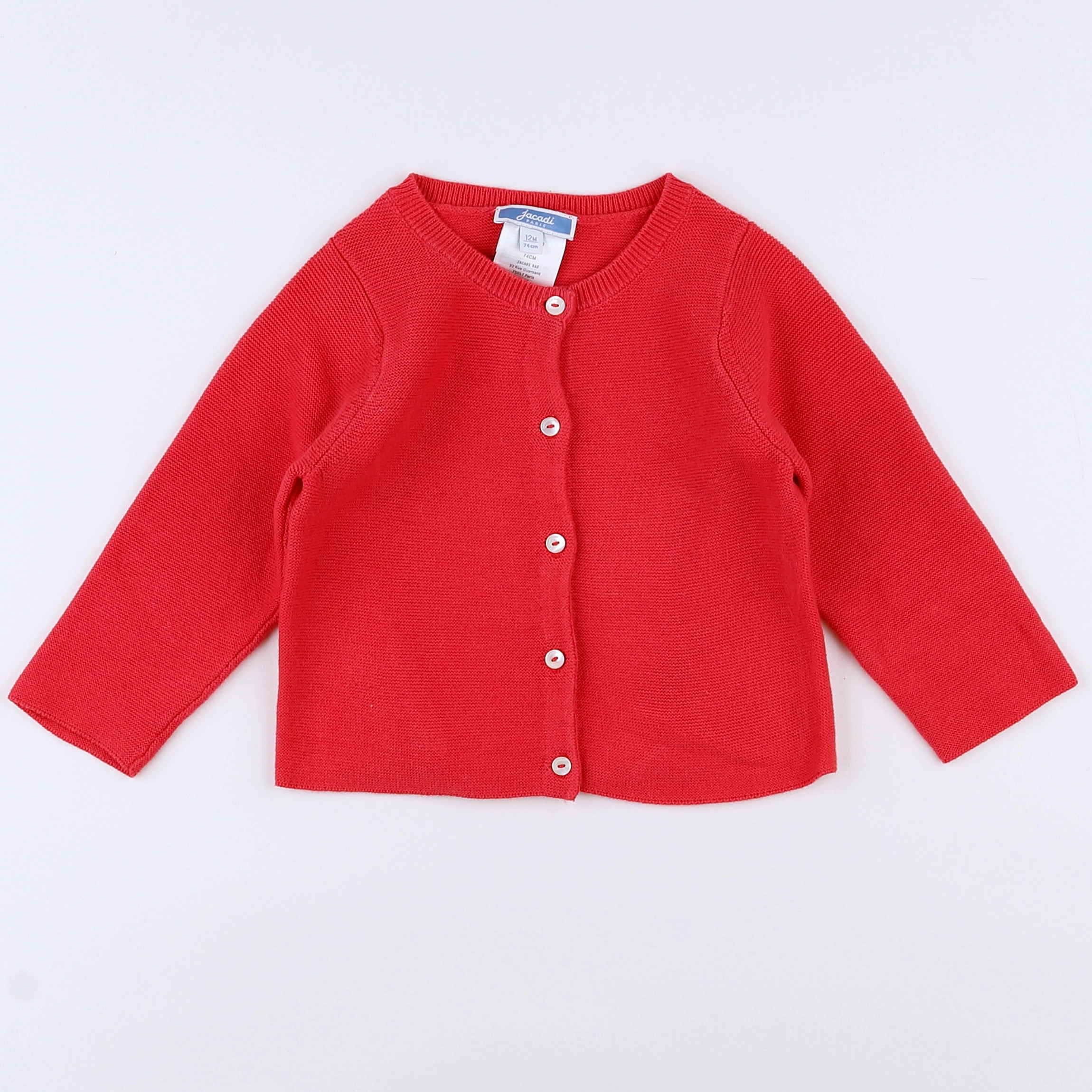 Jacadi - gilet rose - 12 mois