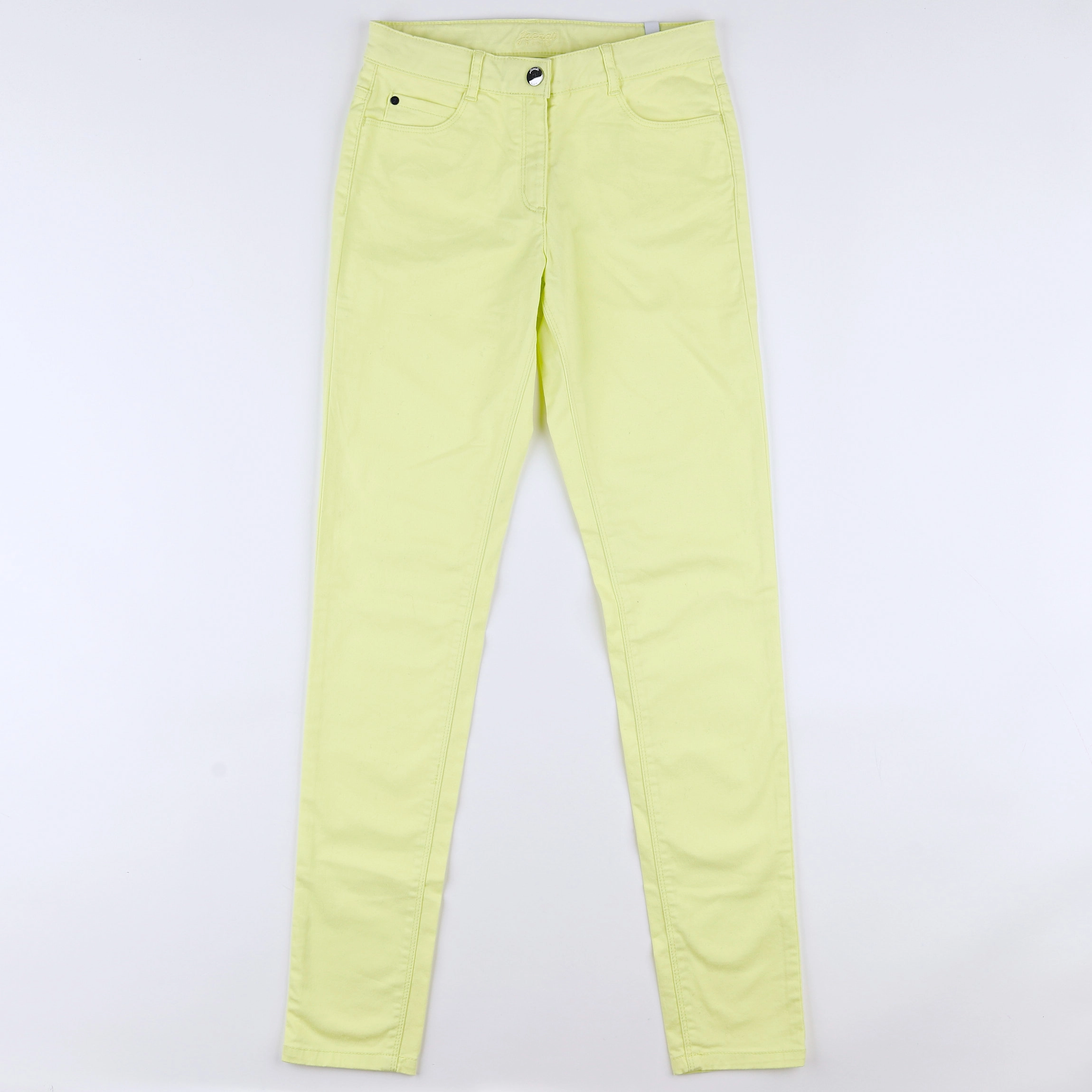 Jacadi - pantalon jaune fluo (état neuf) - 14 ans