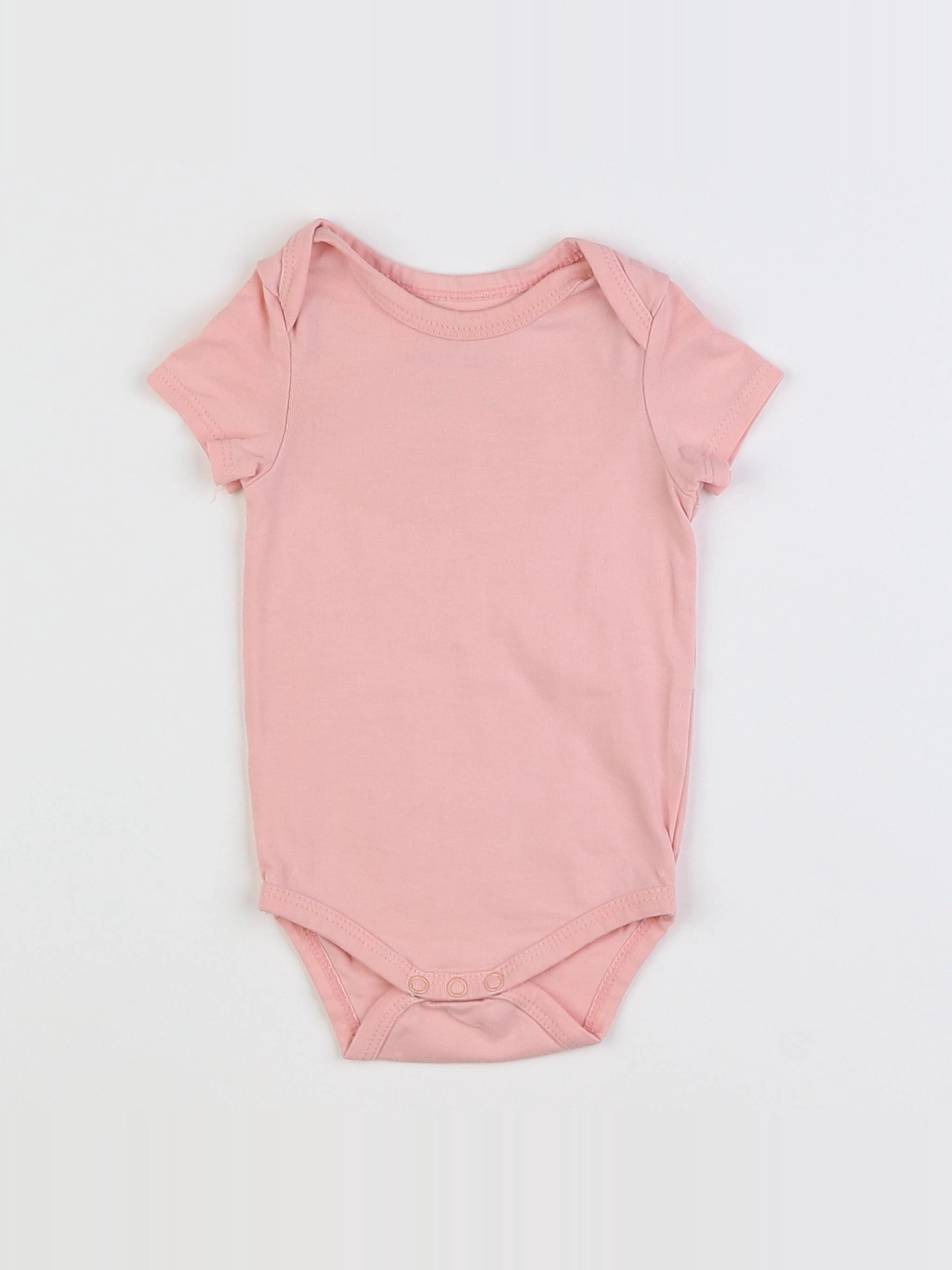 Tape à l'oeil - body rose - 3 mois