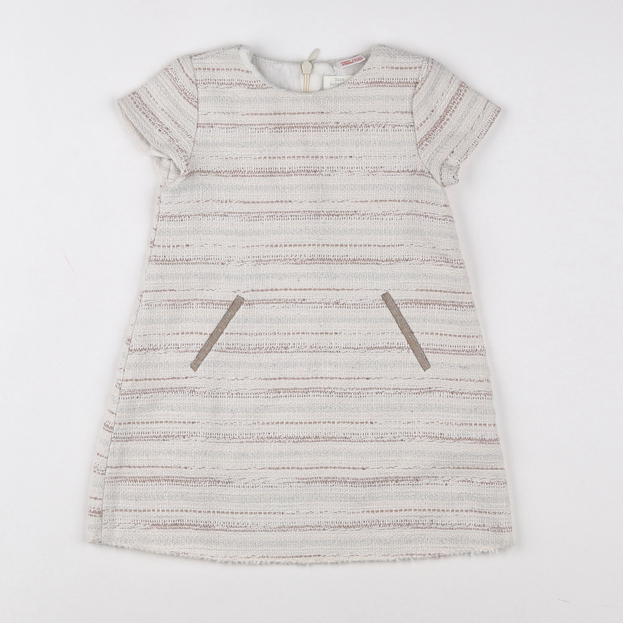 Zara - robe beige - 12/18 mois
