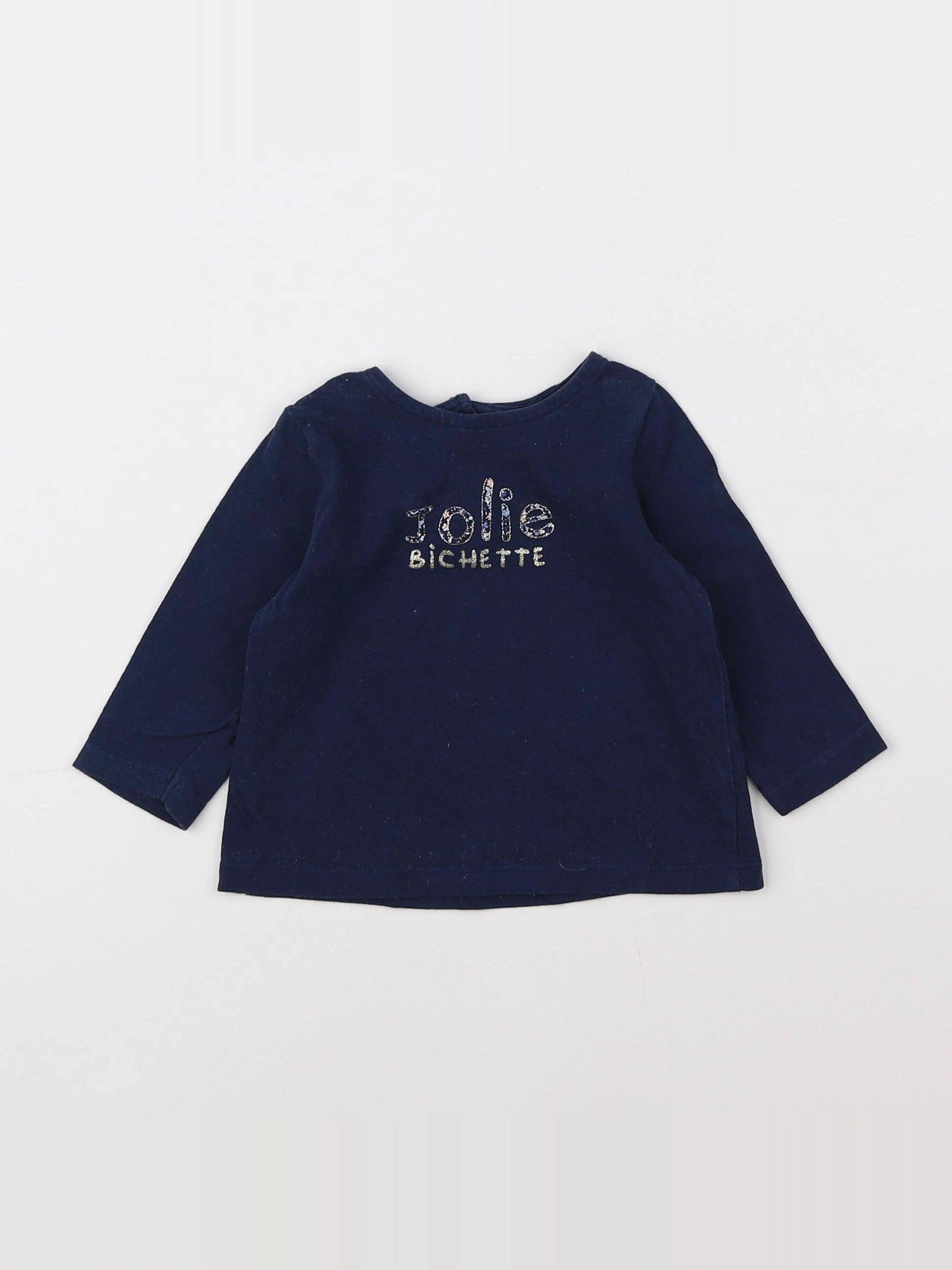 Tape à l'oeil - tee-shirt bleu - 6 mois