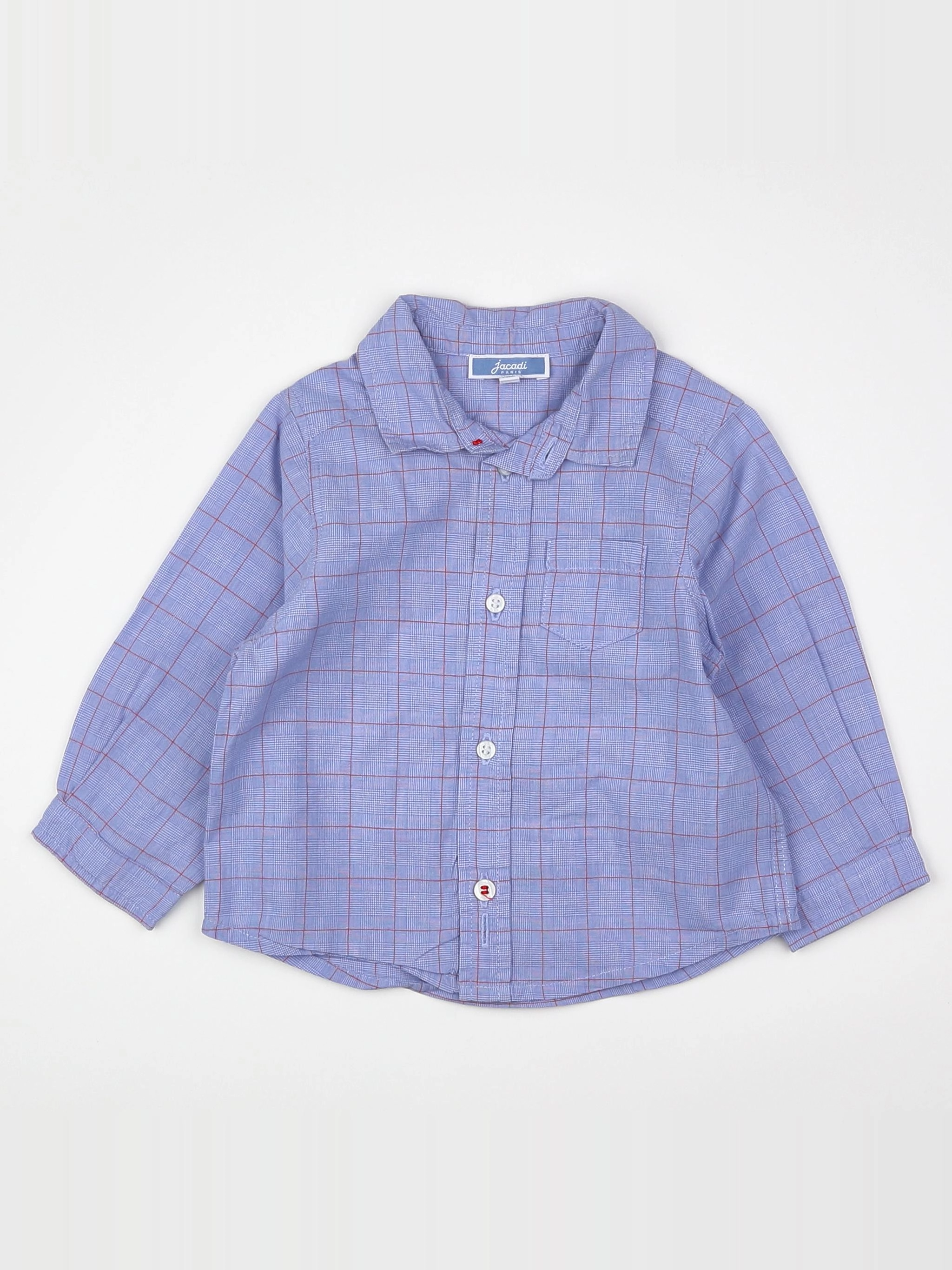 Jacadi - chemise bleu - 12 mois
