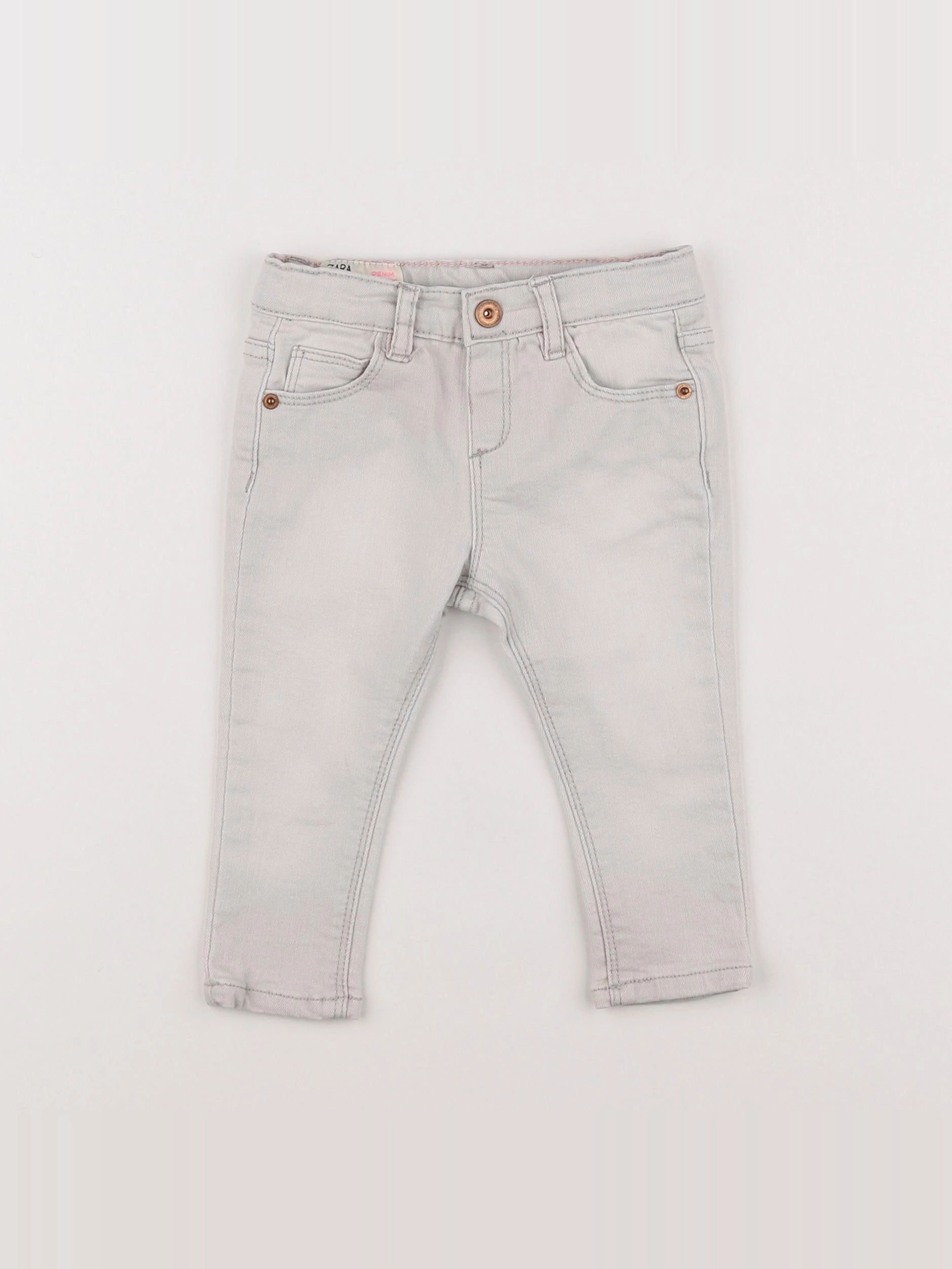 Zara - jean gris - 6/9 mois