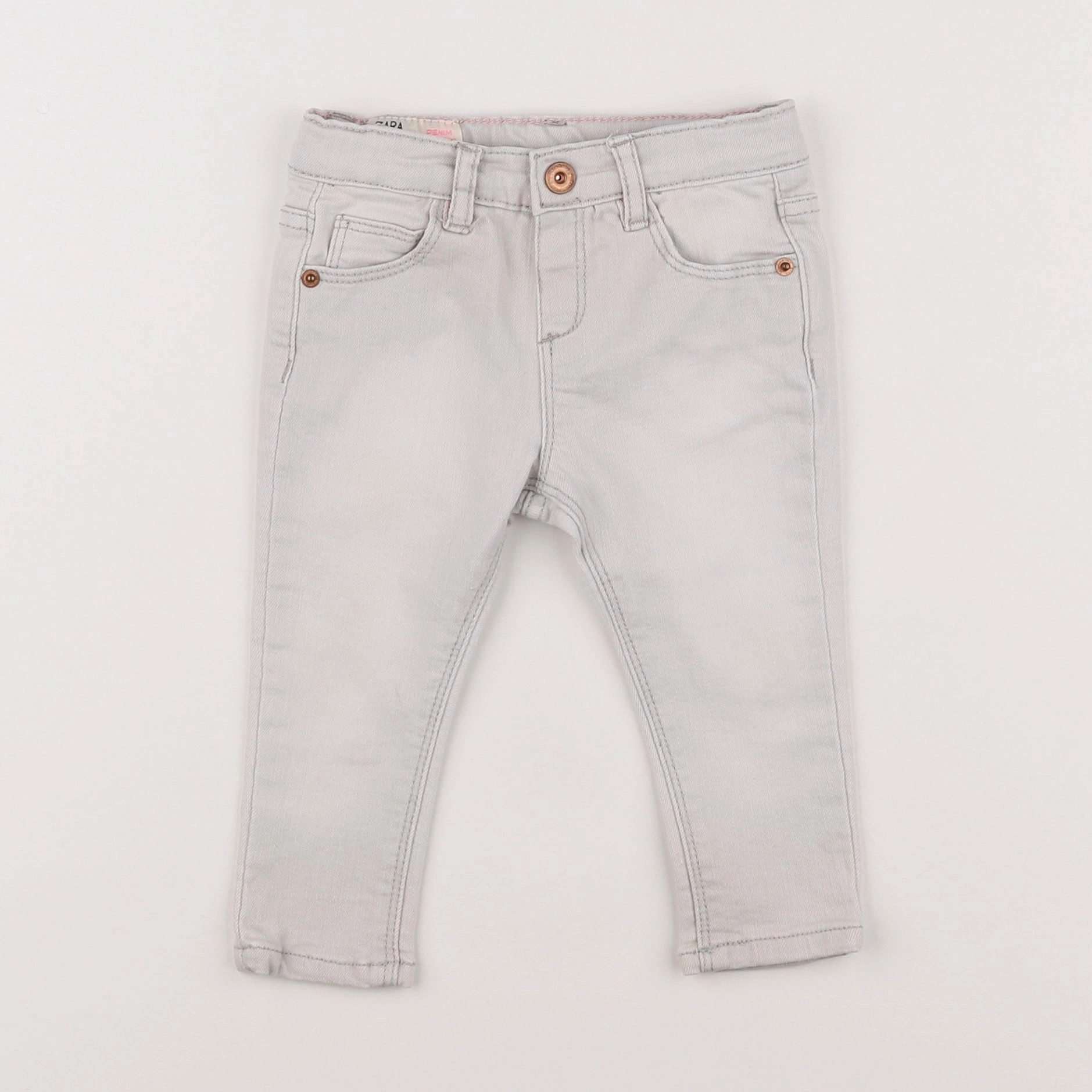 Zara - jean gris - 6/9 mois