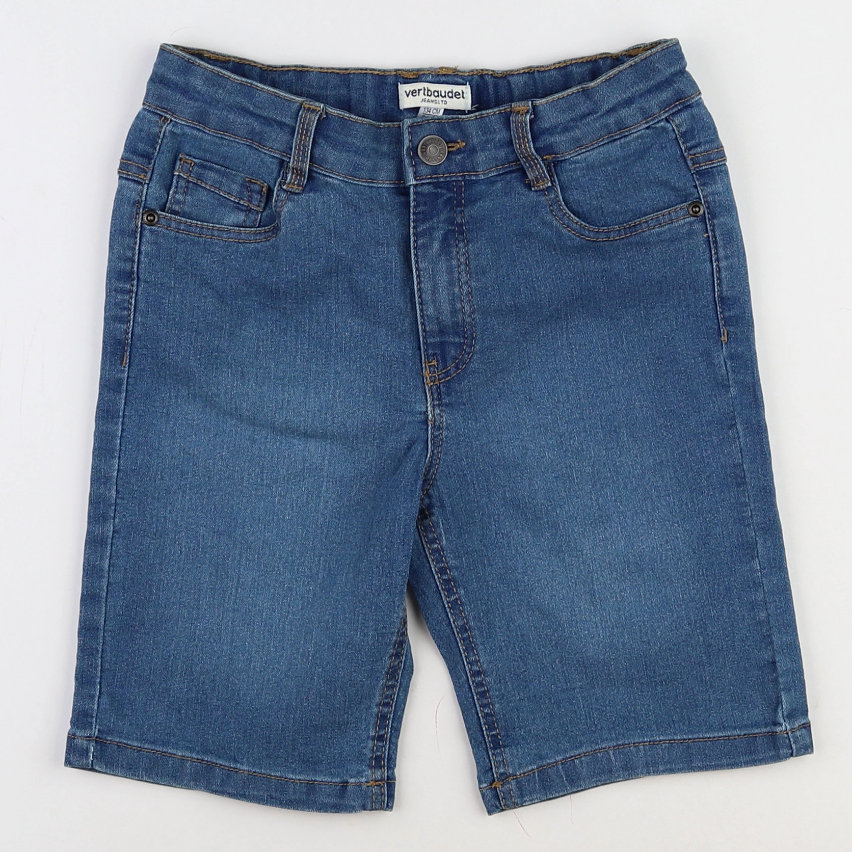 Vertbaudet - short bleu - 9 ans