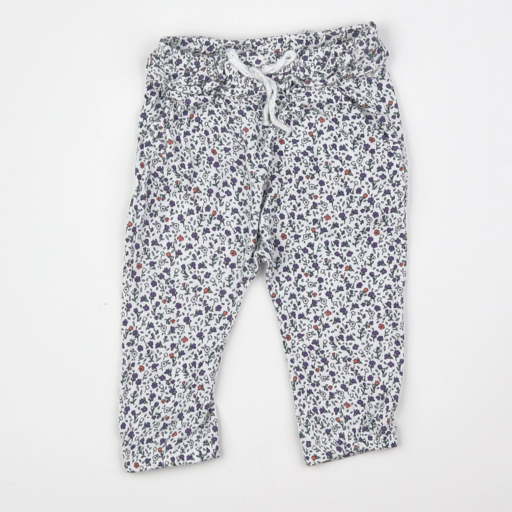 Vertbaudet - legging multicolore, blanc - 6 mois