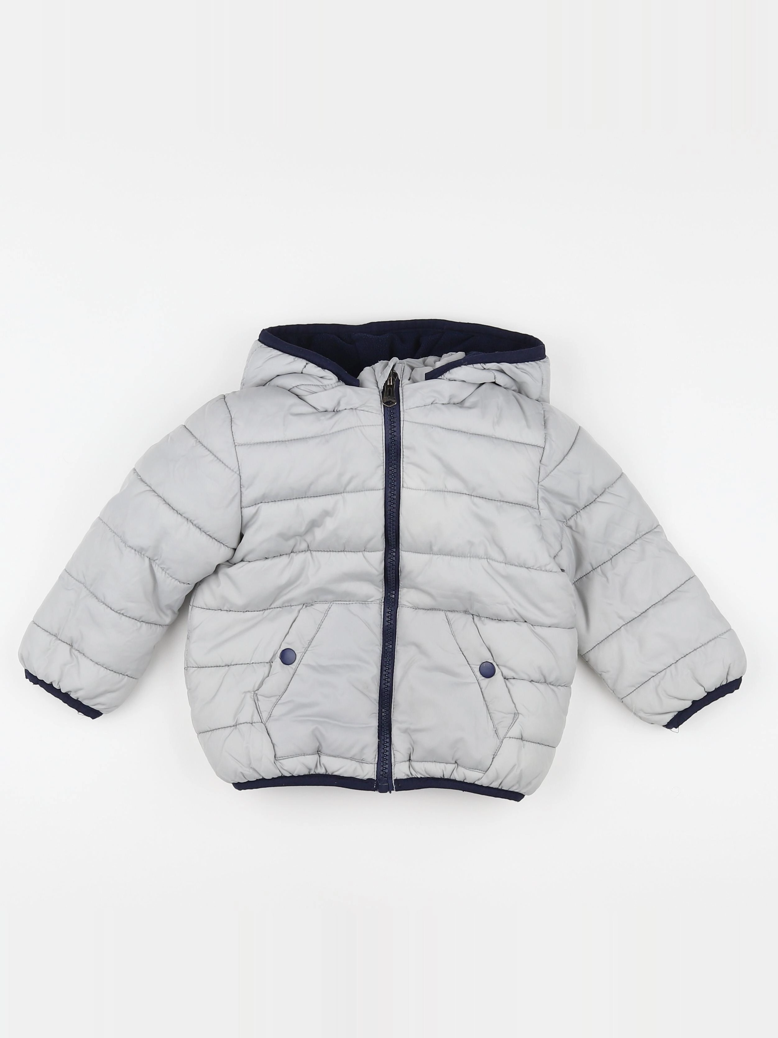 Zara - doudoune gris - 9/12 mois