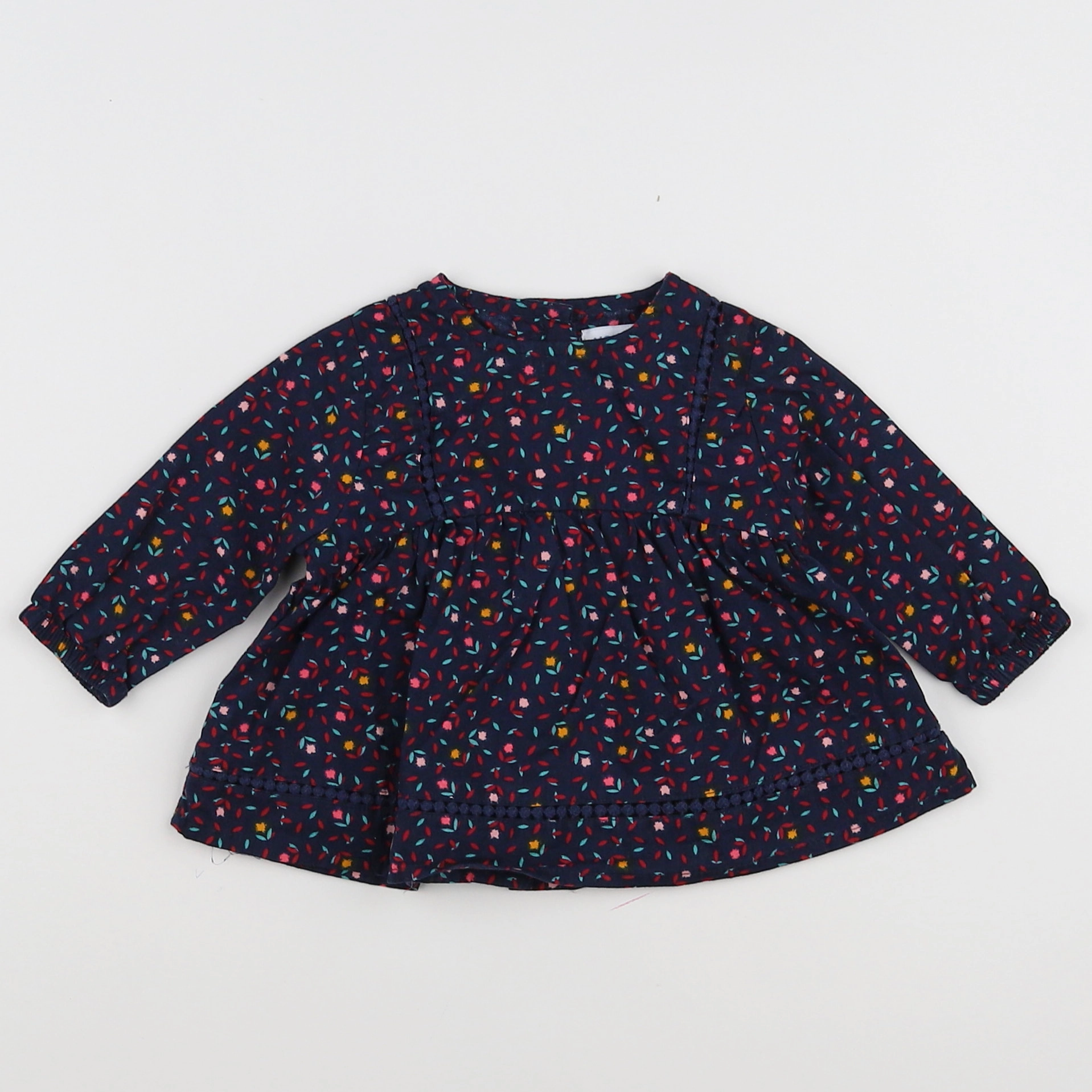 Vertbaudet - blouse bleu - 3 mois