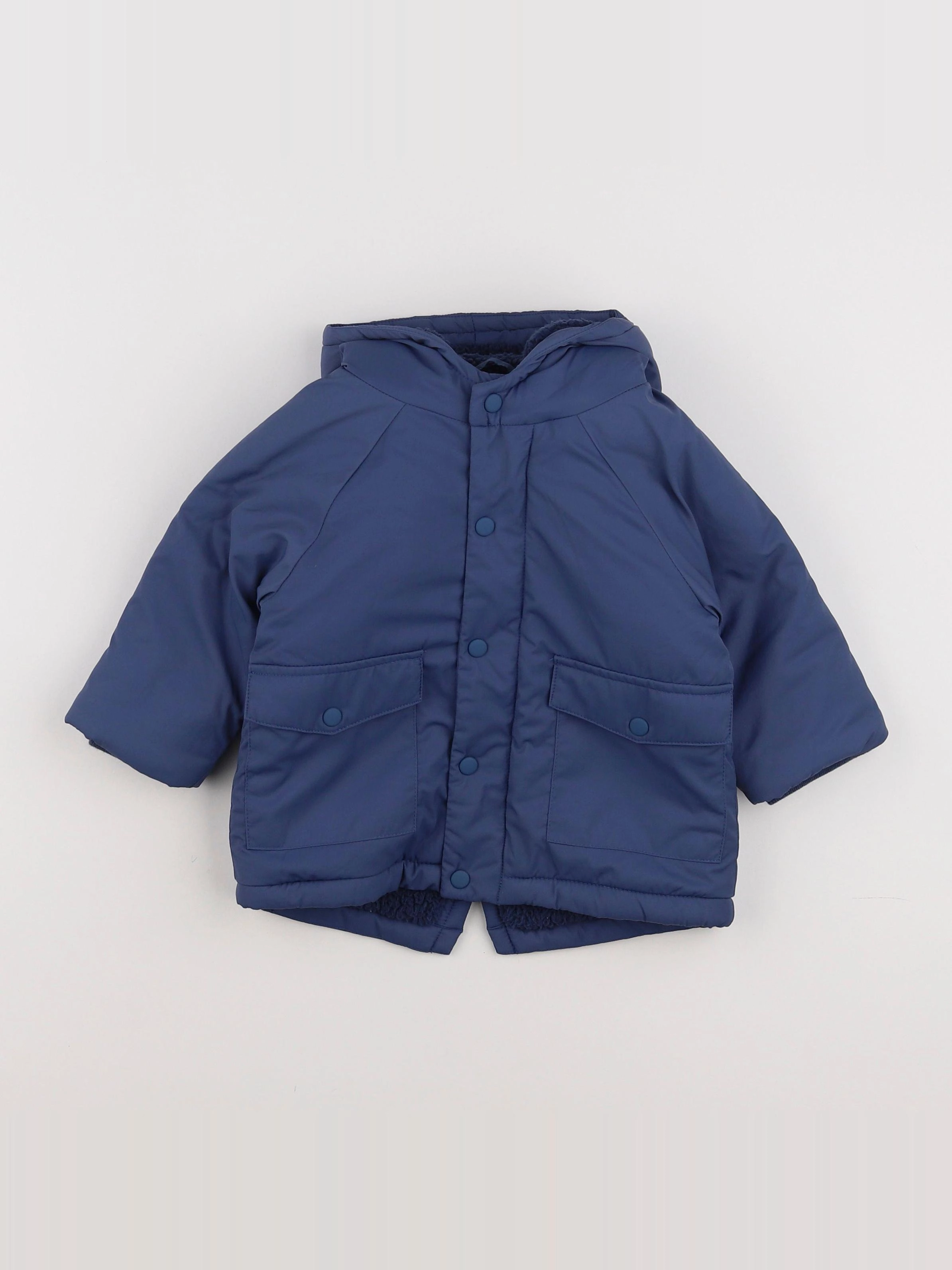 Vertbaudet - doudoune bleu - 9 mois