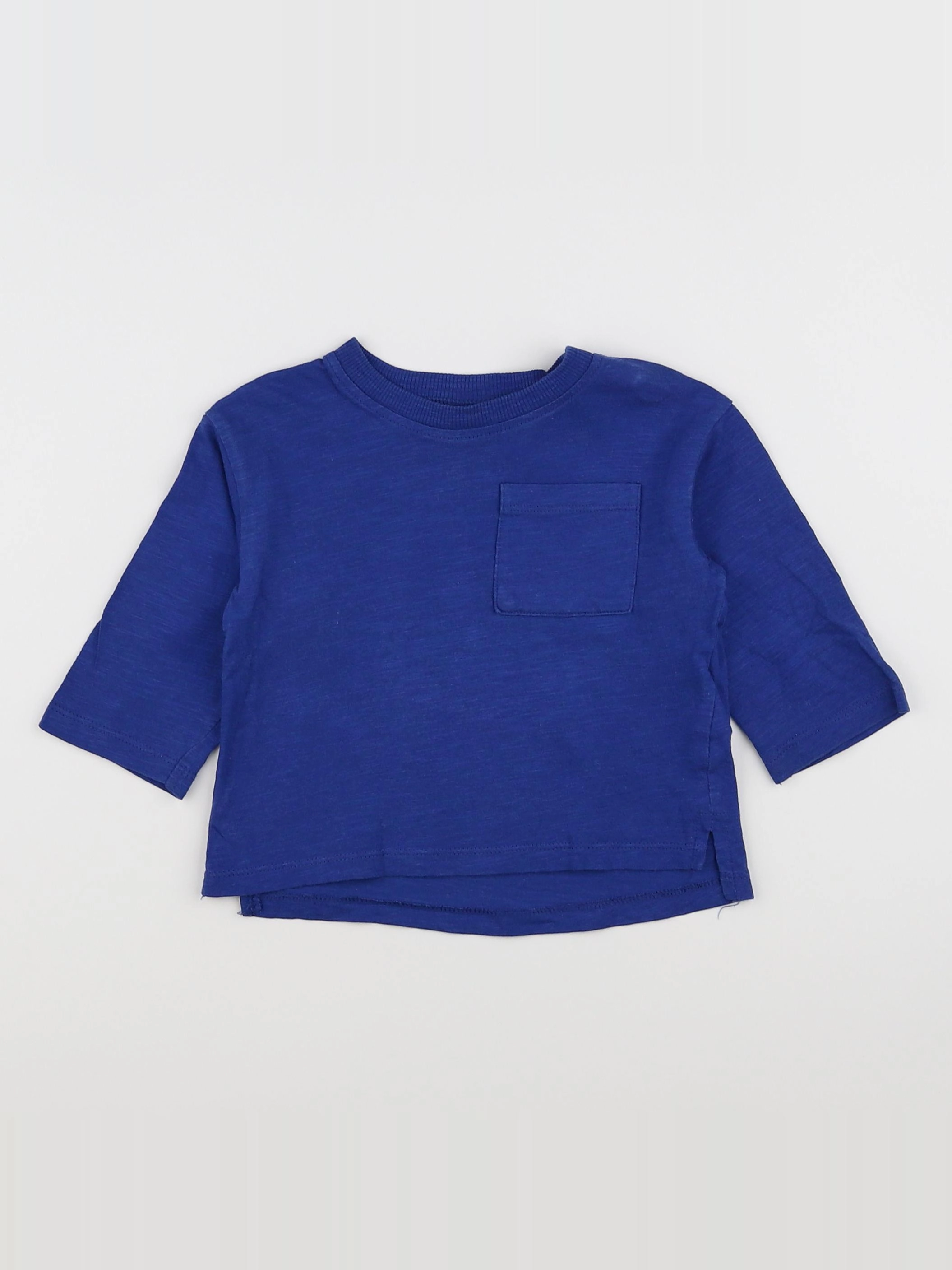 H&M - tee-shirt bleu - 6 mois