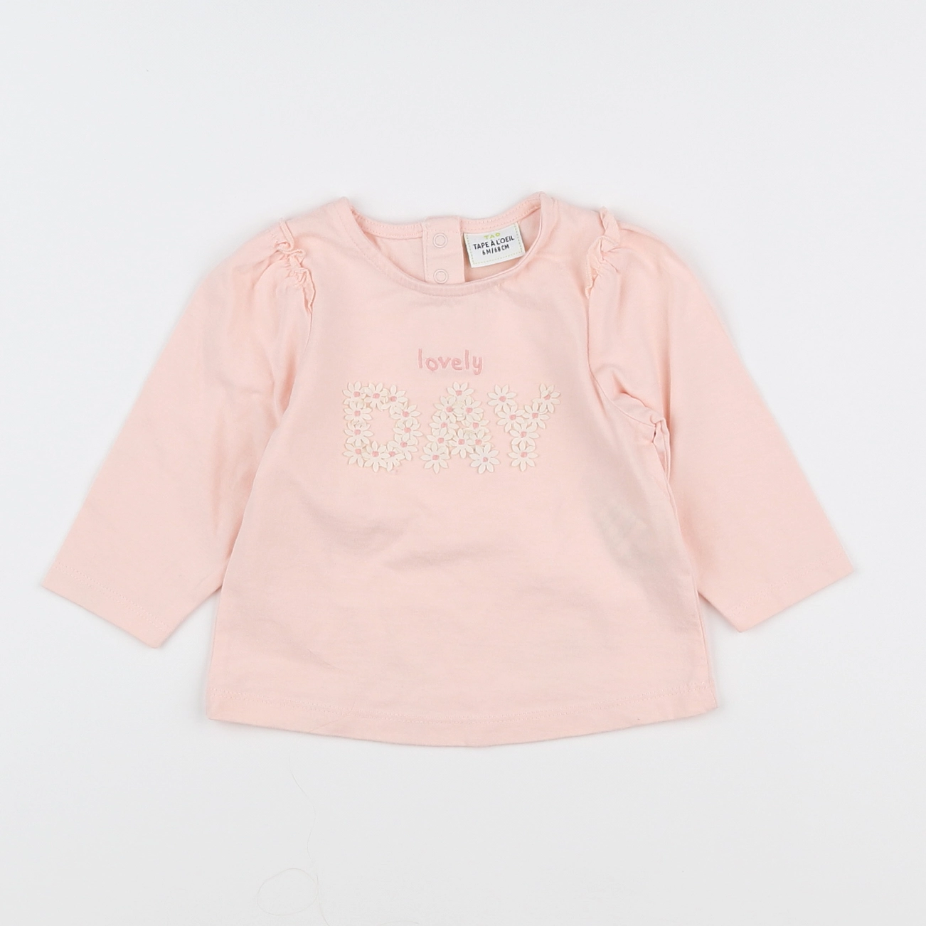 Tape à l'oeil - tee-shirt rose - 6 mois