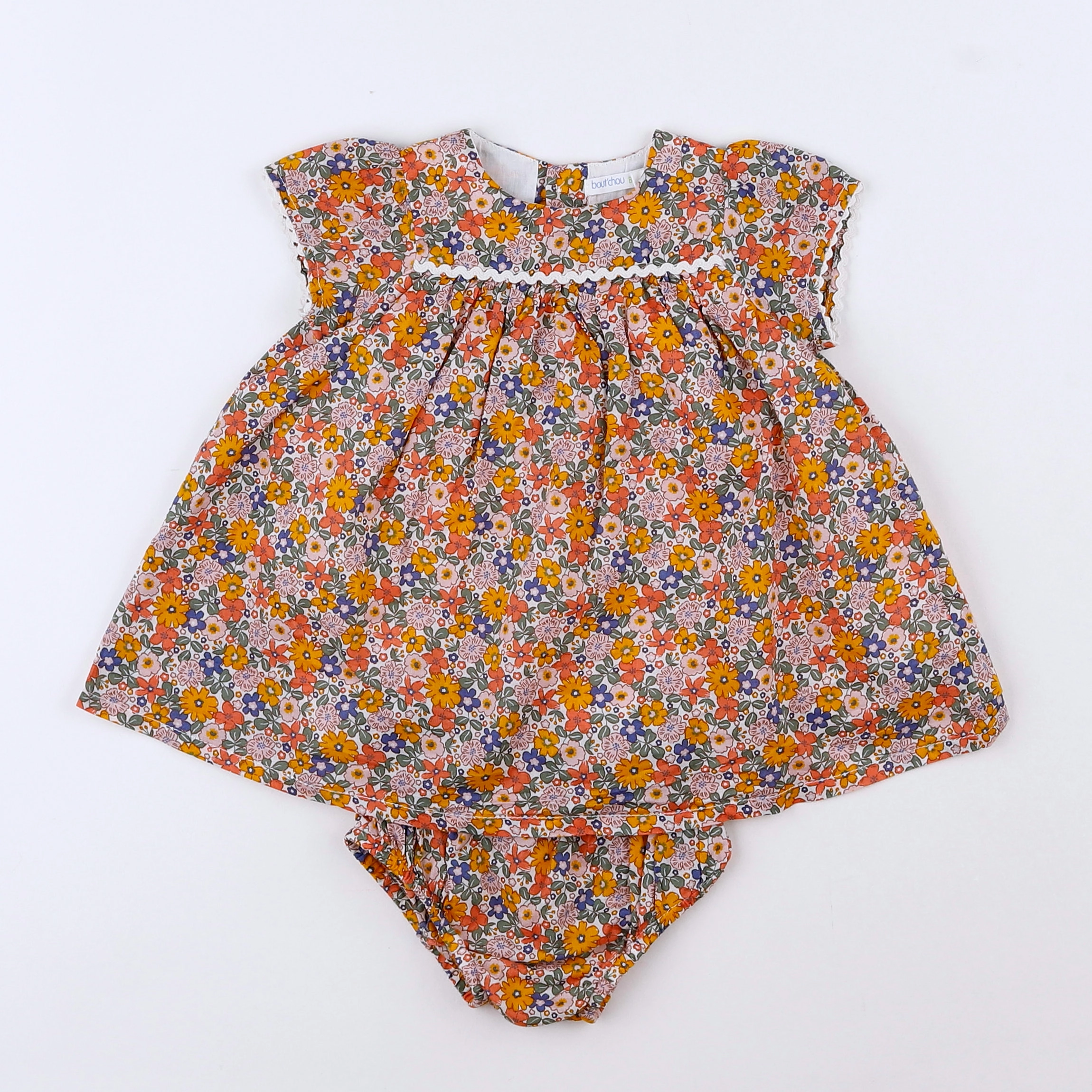 Boutchou - robe multicolore - 3 mois