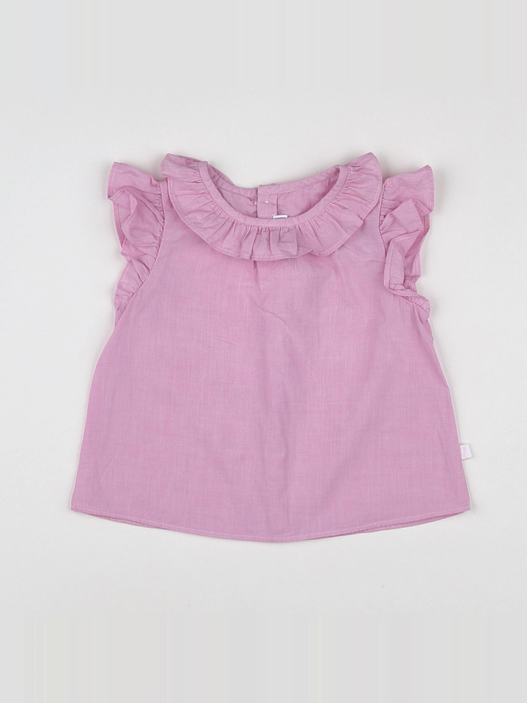 Jacadi - blouse rose - 12 mois