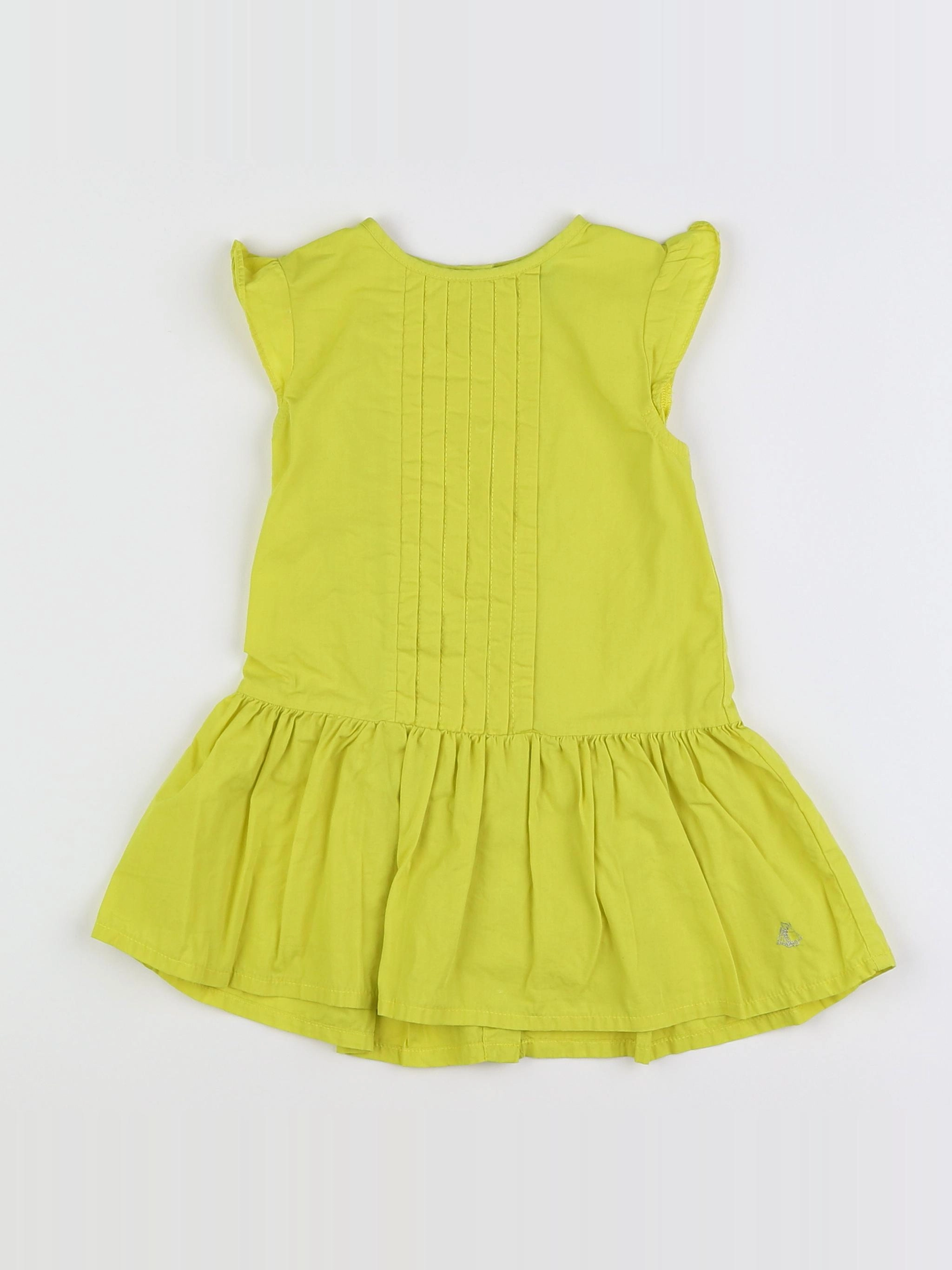 Petit Bateau - robe jaune - 18 mois