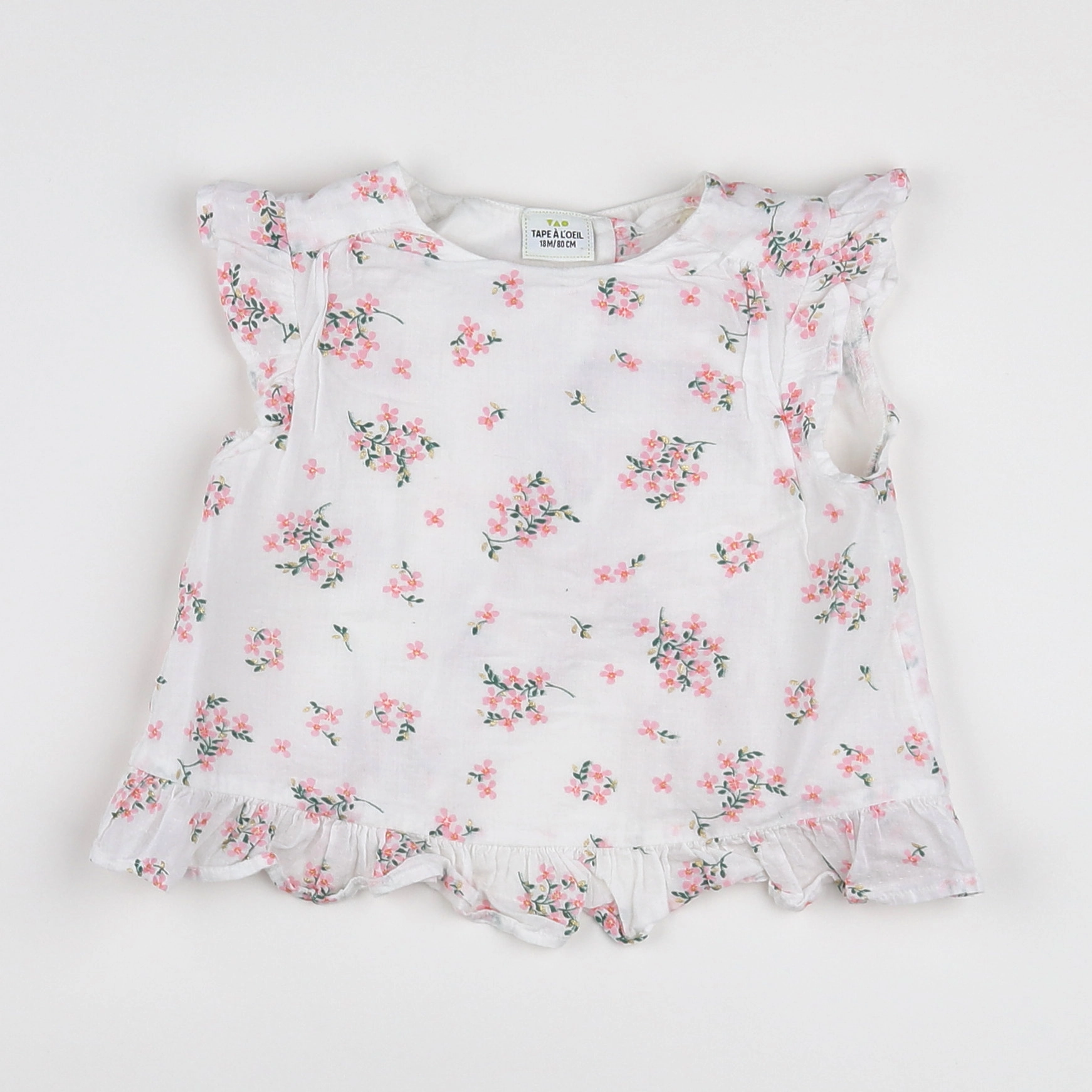 Tape à l'oeil - blouse blanc - 18 mois