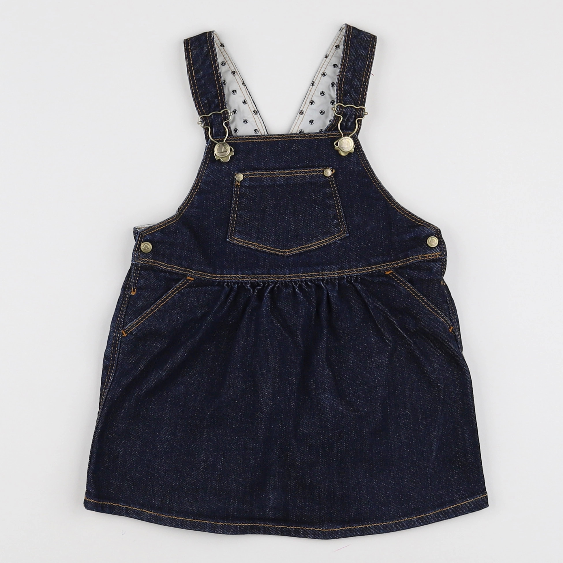 Petit Bateau - robe bleu - 18 mois