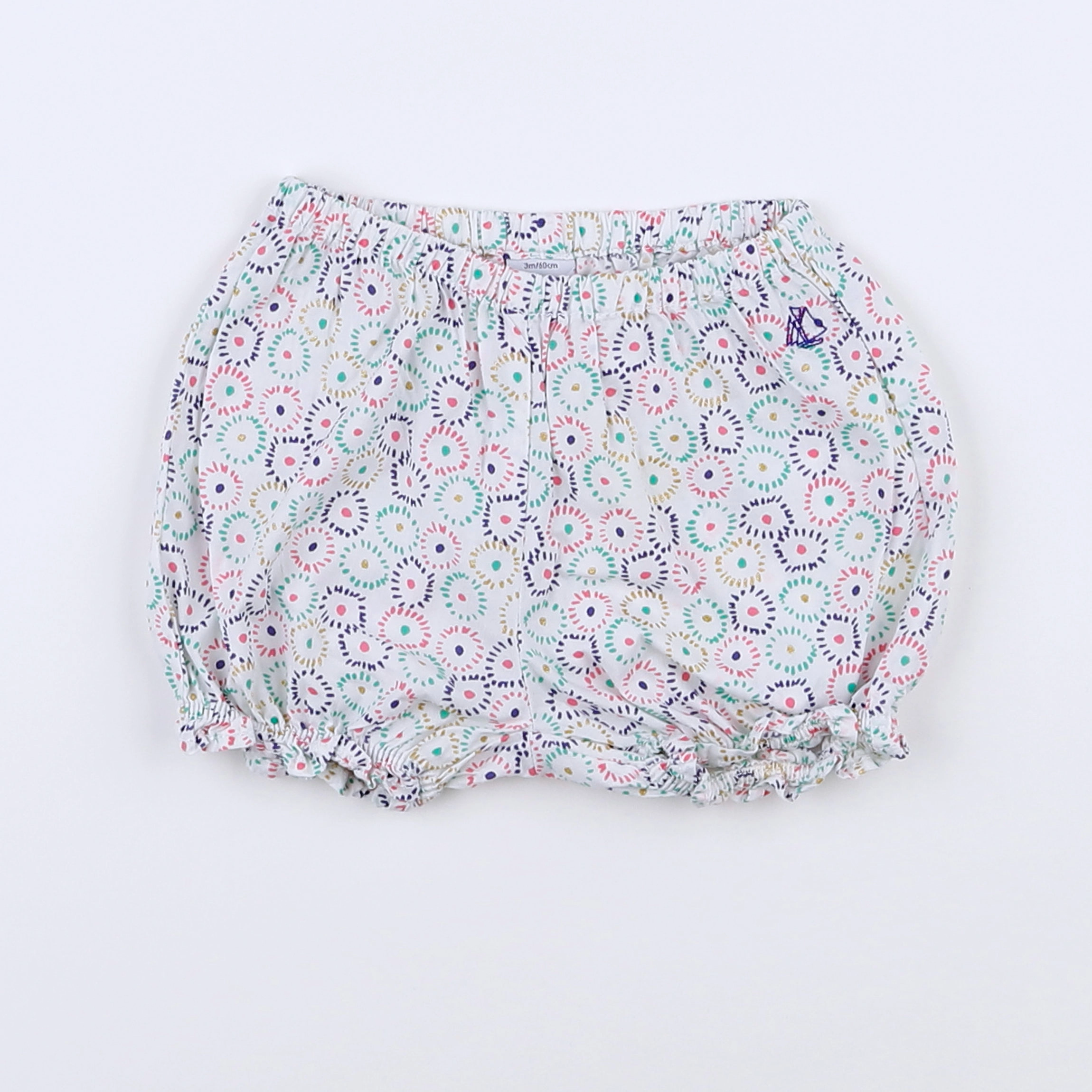 Petit Bateau - bloomer multicolore - 3 mois
