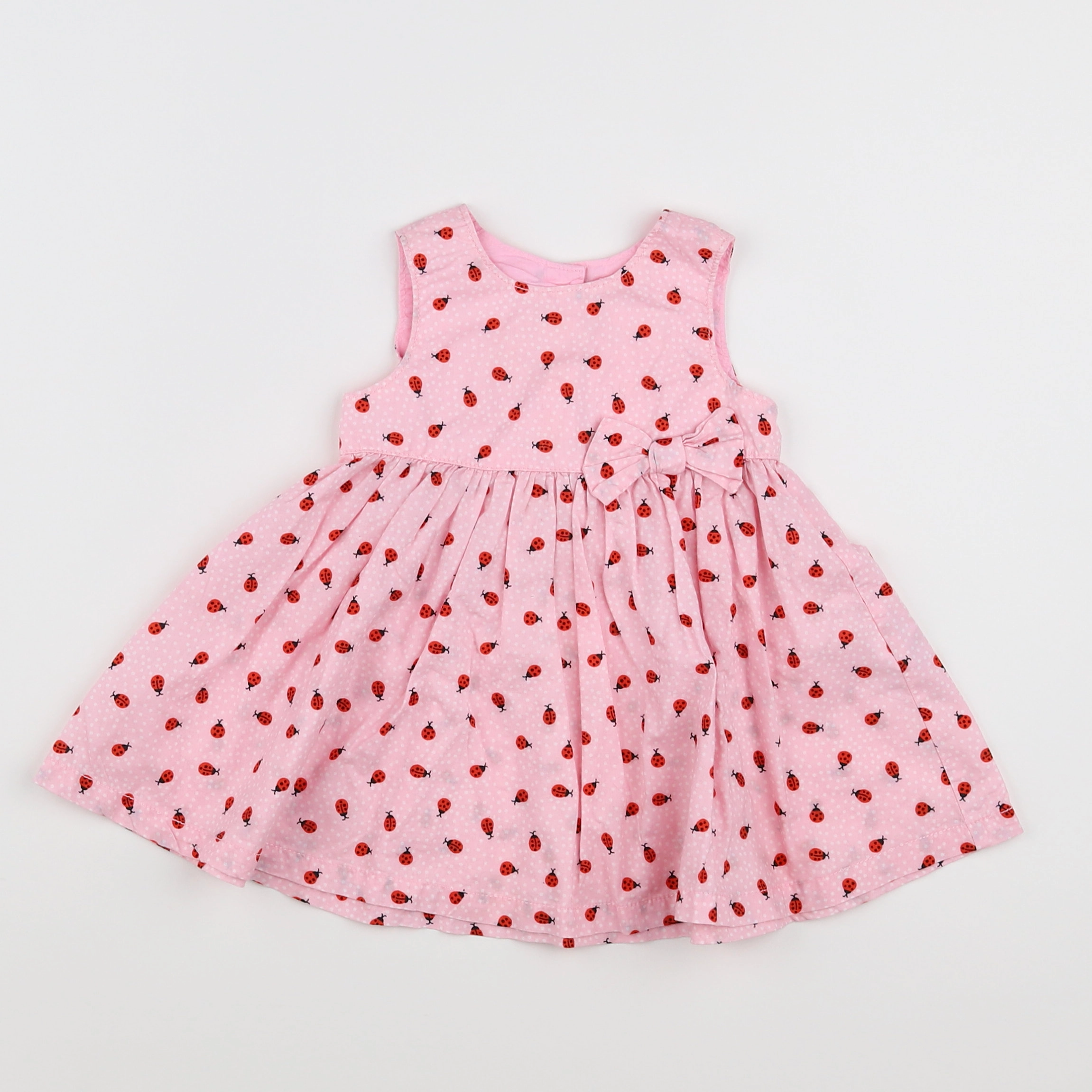 H&M - robe blanc, rose - 1/3 mois