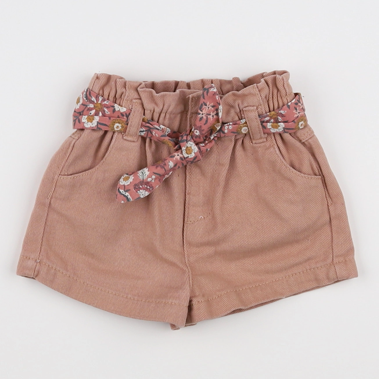 Vertbaudet - short marron - 12 mois