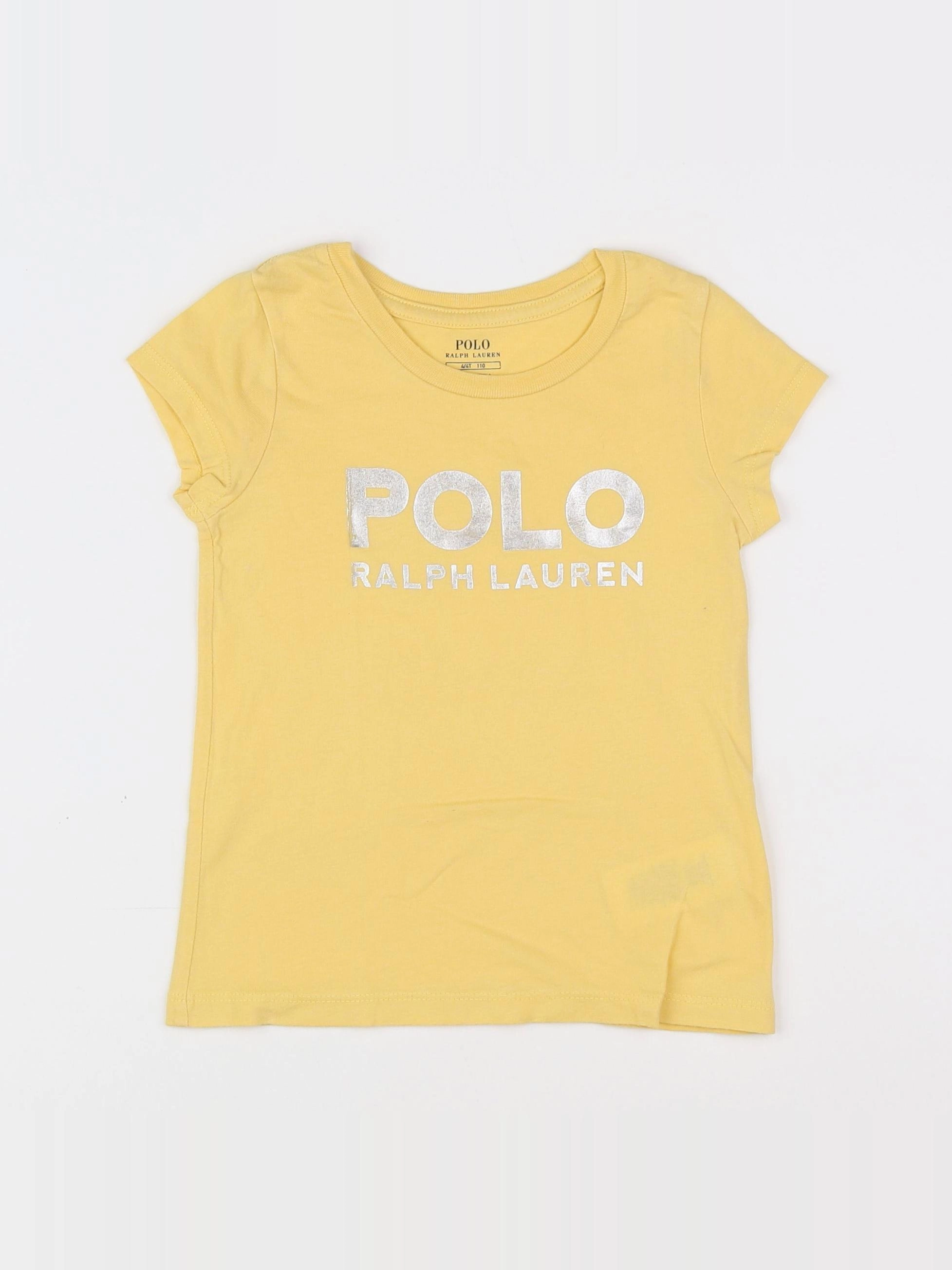 Ralph Lauren - tee-shirt argent, jaune - 4 ans
