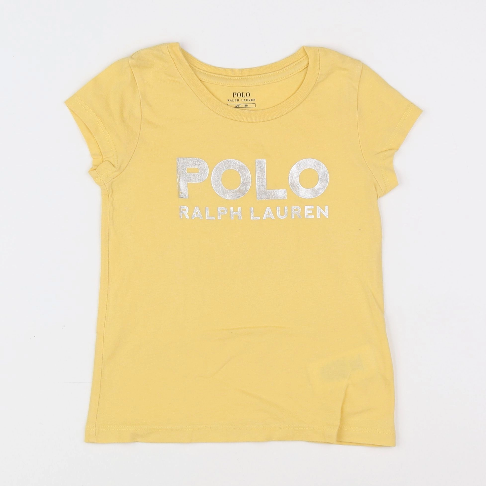 Ralph Lauren - tee-shirt argent, jaune - 4 ans