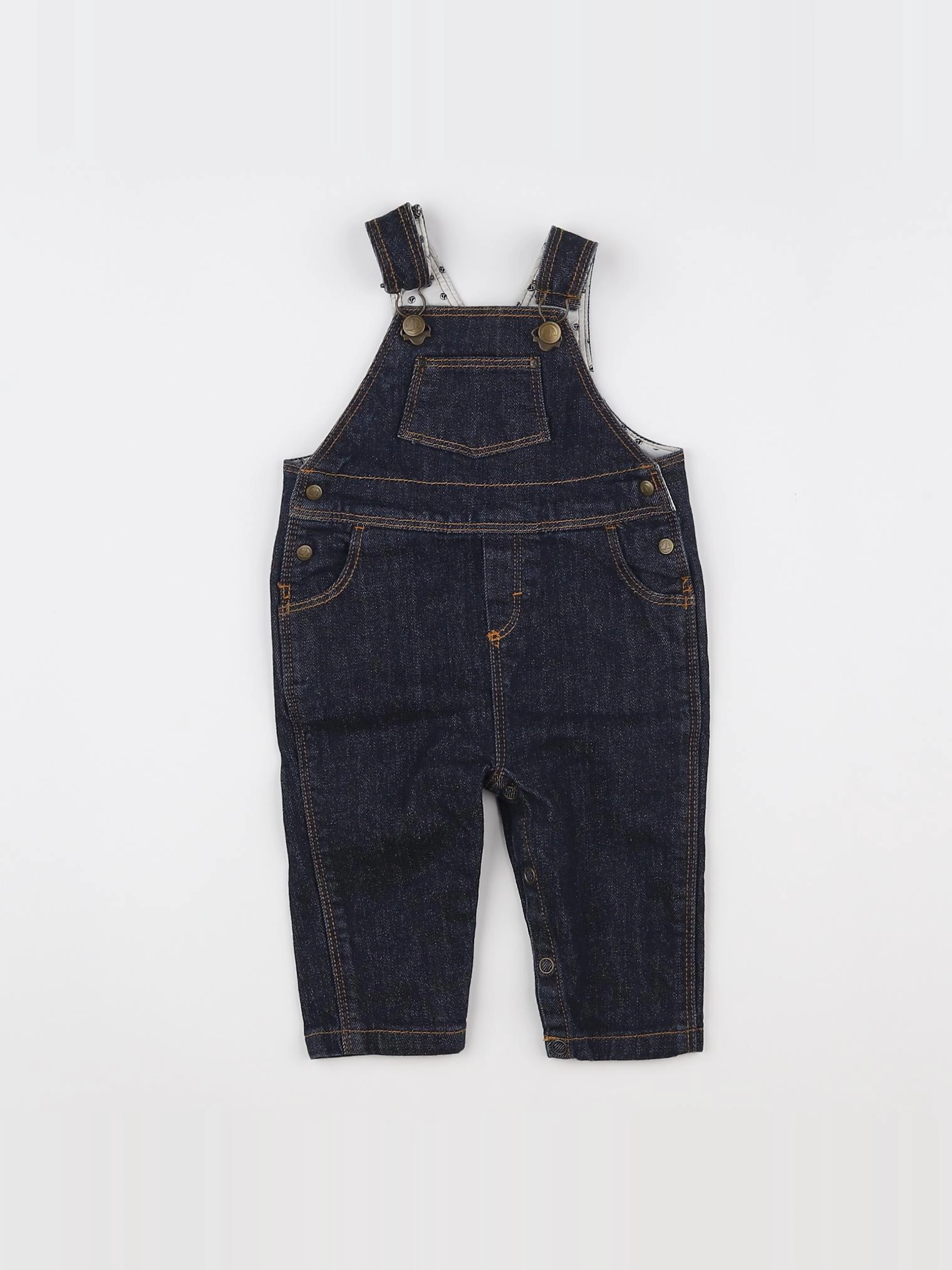 Petit Bateau - salopette bleu - 3 mois