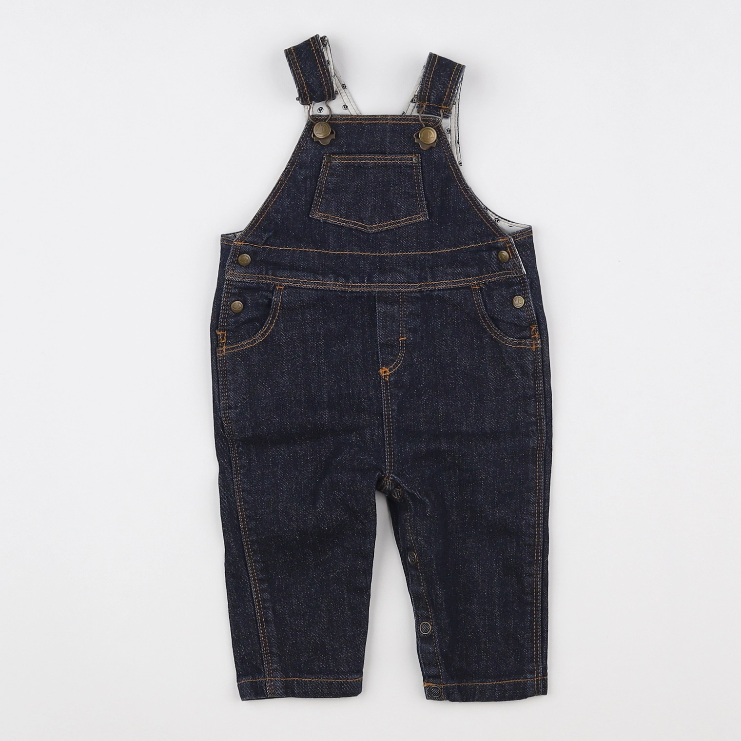 Petit Bateau - salopette bleu - 3 mois