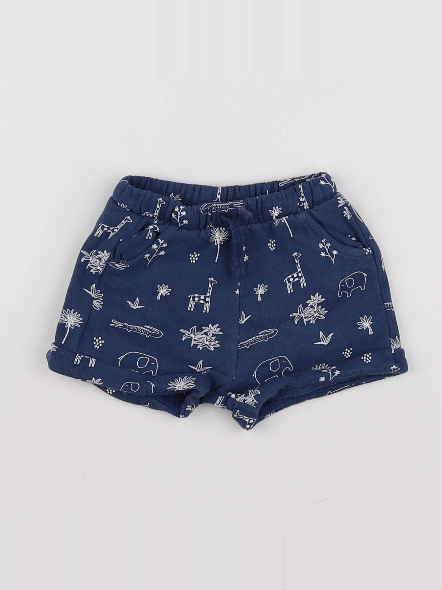 Vertbaudet - short bleu - 3/6 mois