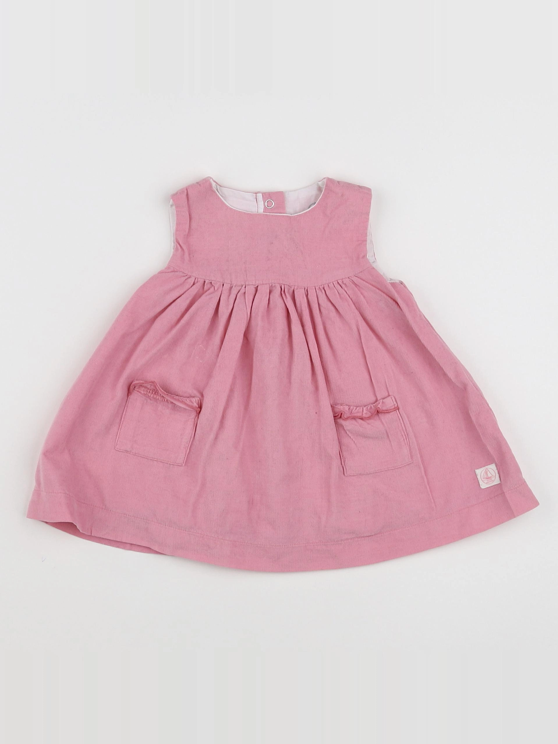 Petit Bateau - robe rose - 6 mois