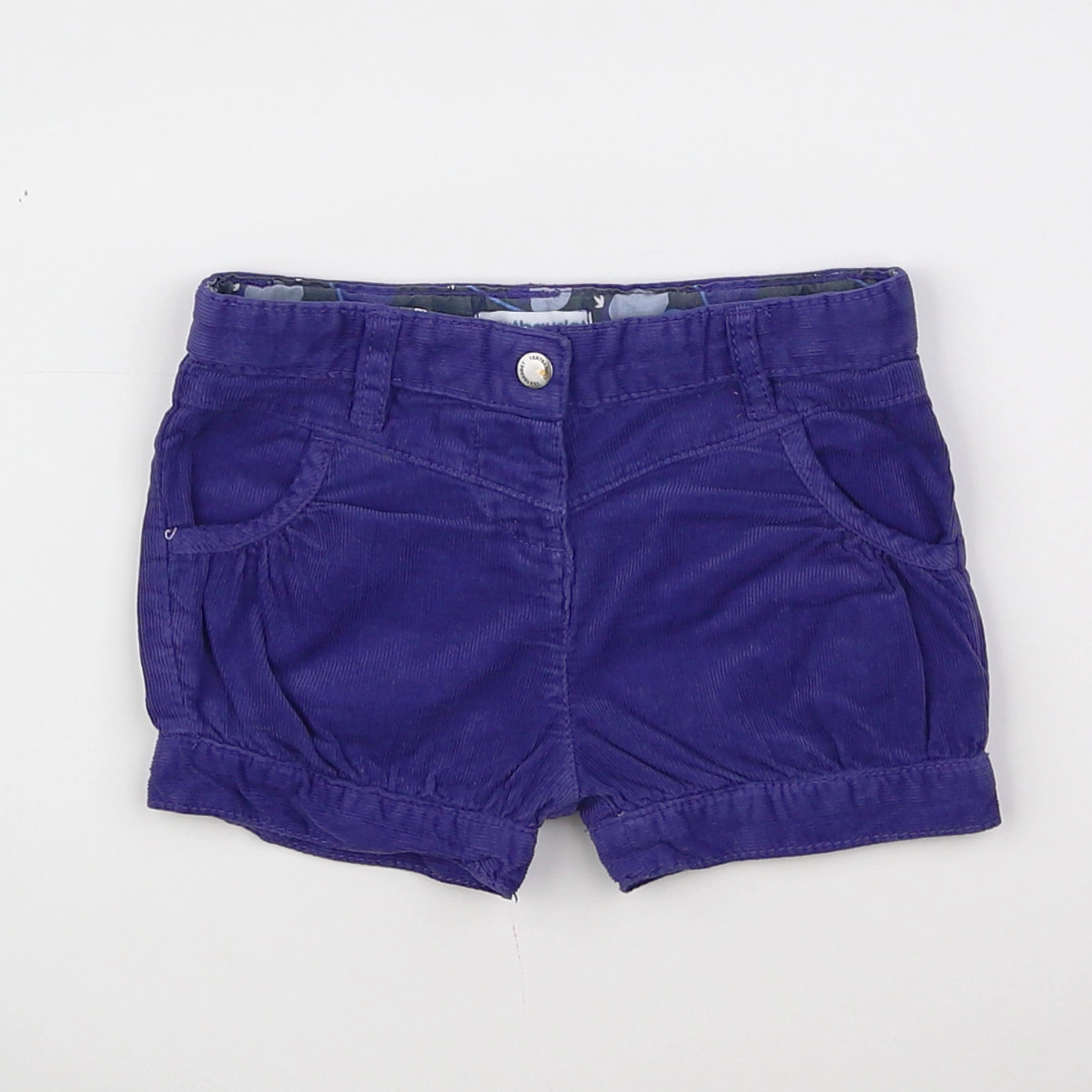 Vertbaudet - short violet - 9 mois