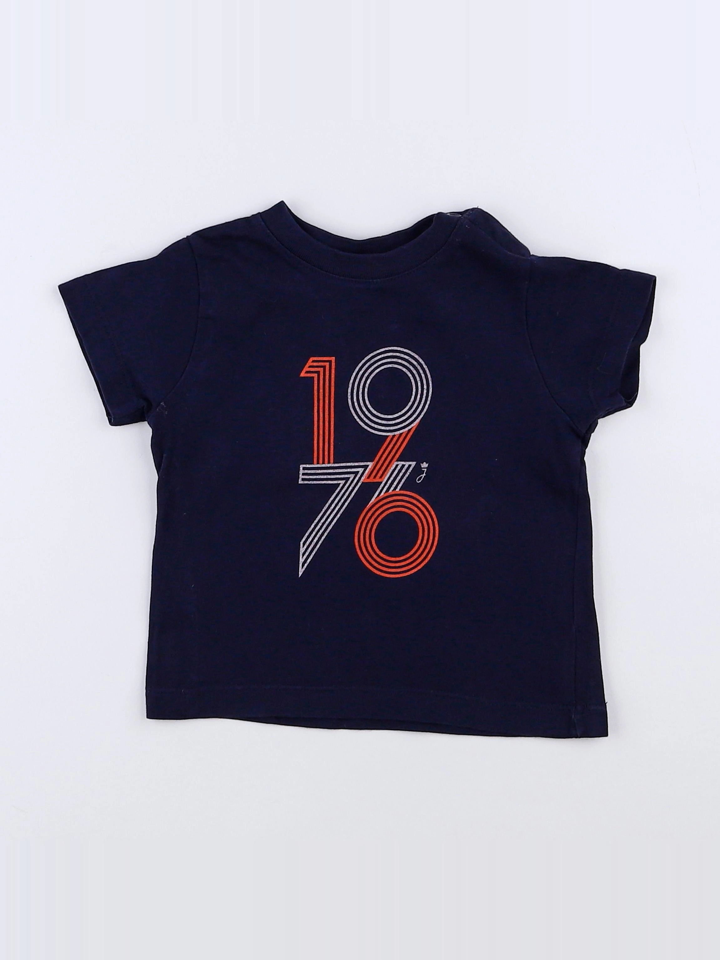 Jacadi - tee-shirt bleu - 12 mois