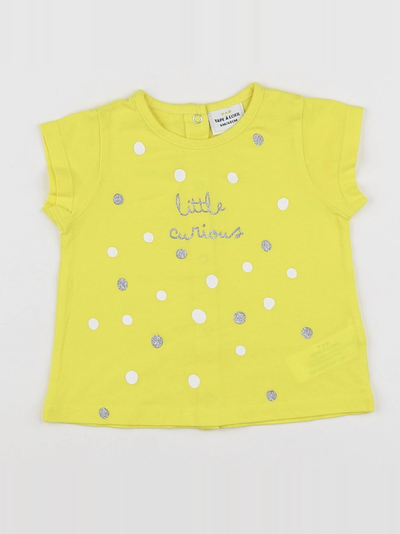 Tape à l'oeil - tee-shirt jaune - 6 mois