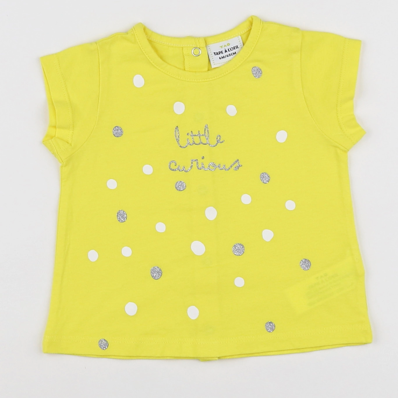 Tape à l'oeil - tee-shirt jaune - 6 mois