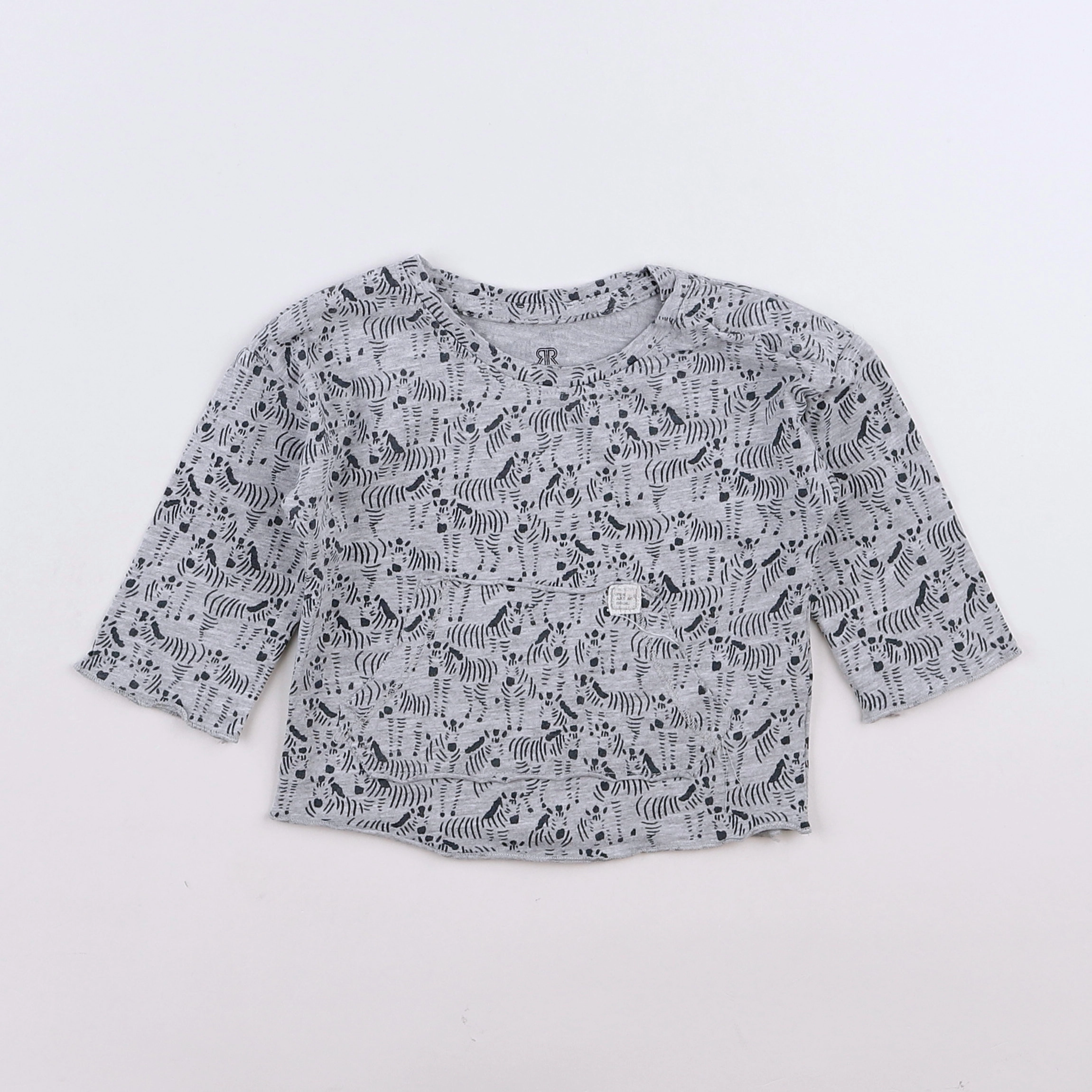 La Redoute - tee-shirt gris - 3 mois