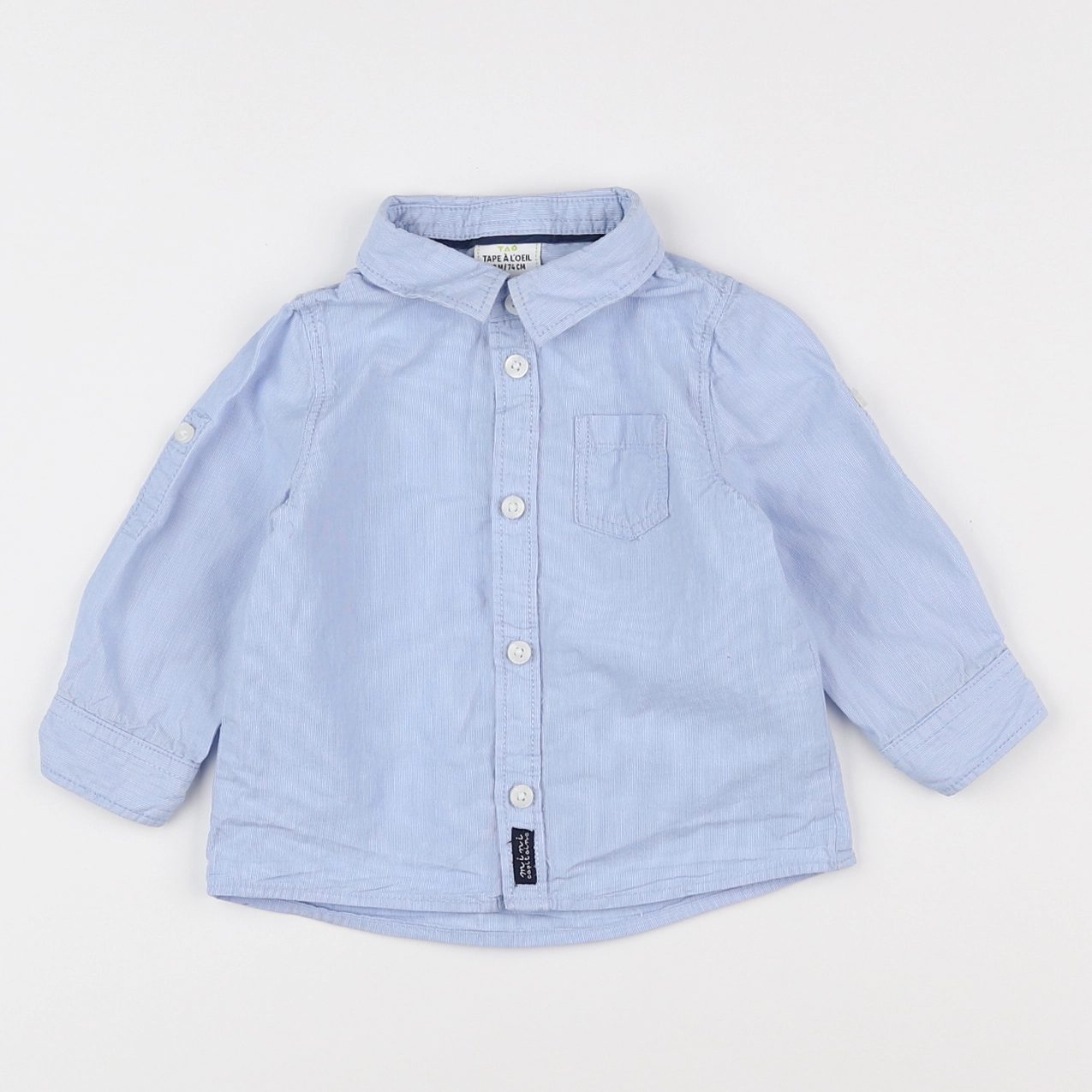 Tape à l'oeil - chemise bleu - 12 mois