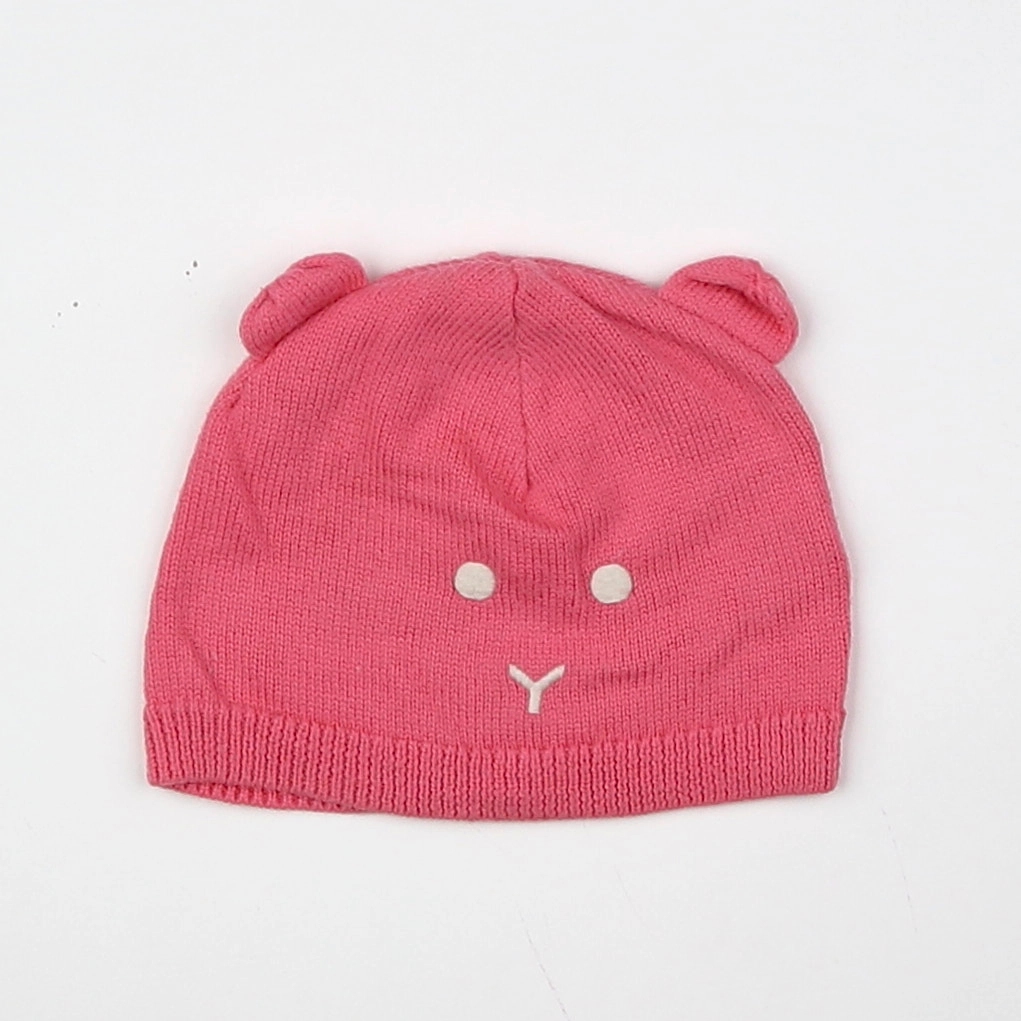 Petit Bateau - bonnet rose - 6/9 mois