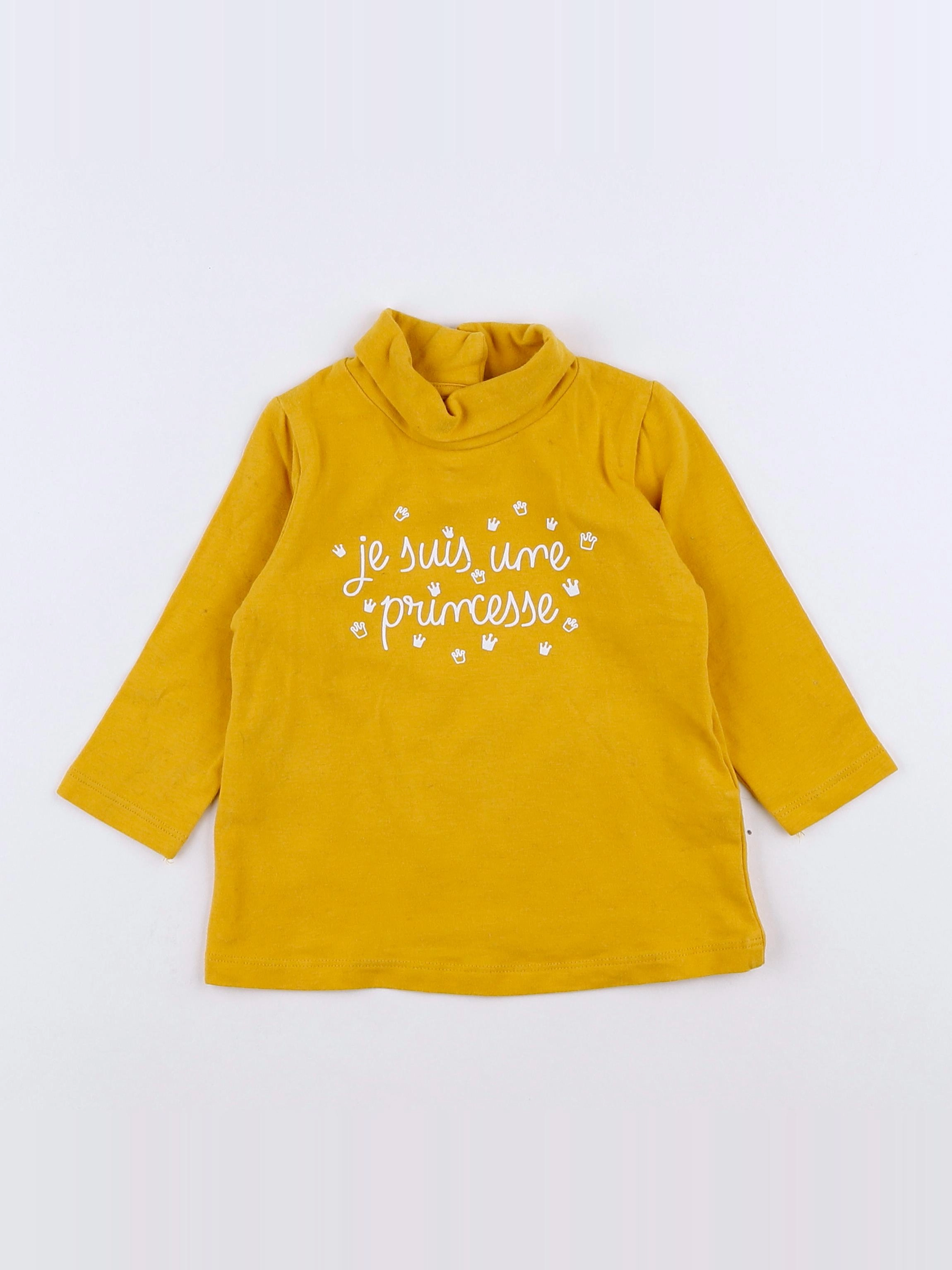 Tape à l'oeil - sous-pull jaune - 6 mois