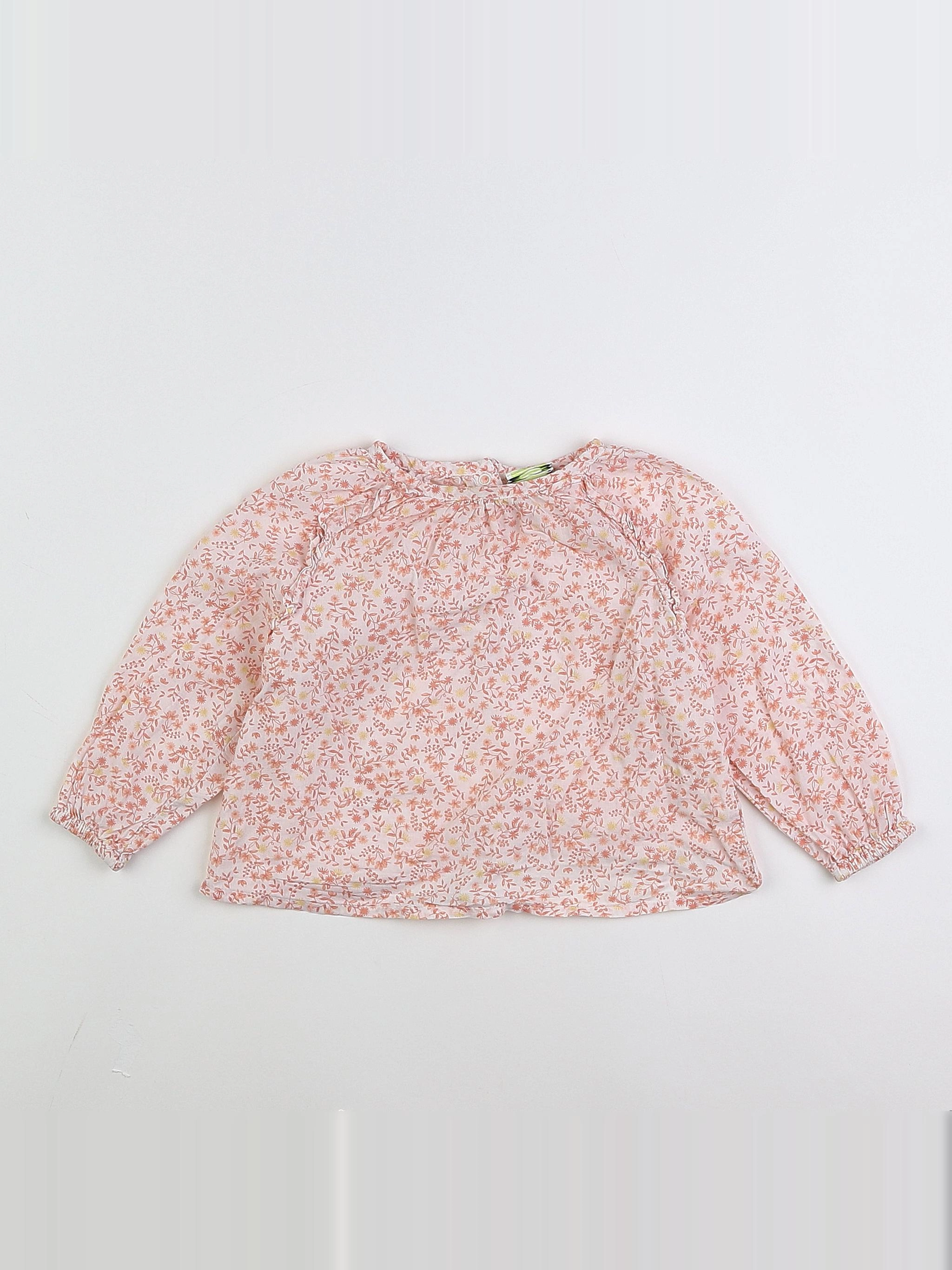 Tape à l'oeil - blouse rose, blanc - 18 mois