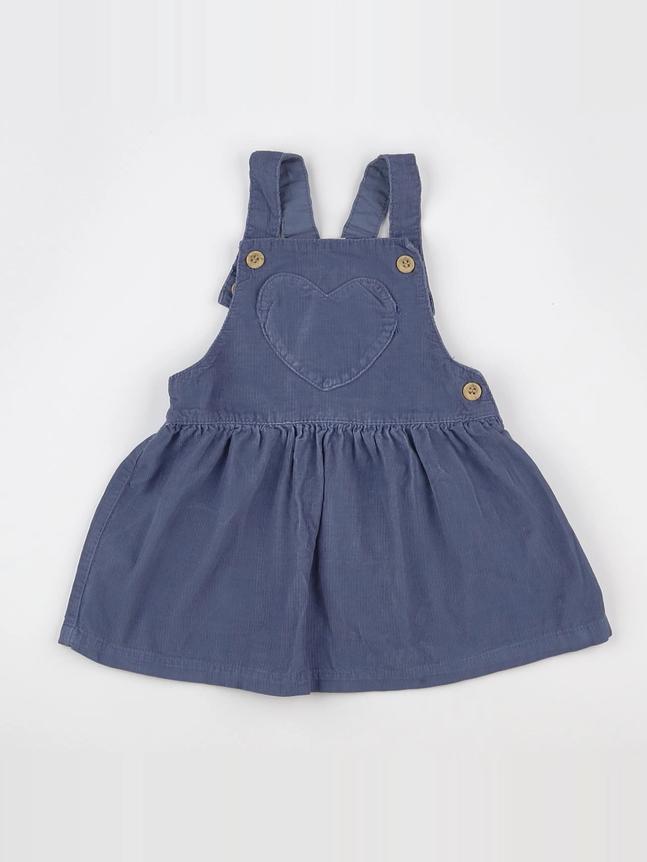 H&M - robe bleu - 6/9 mois