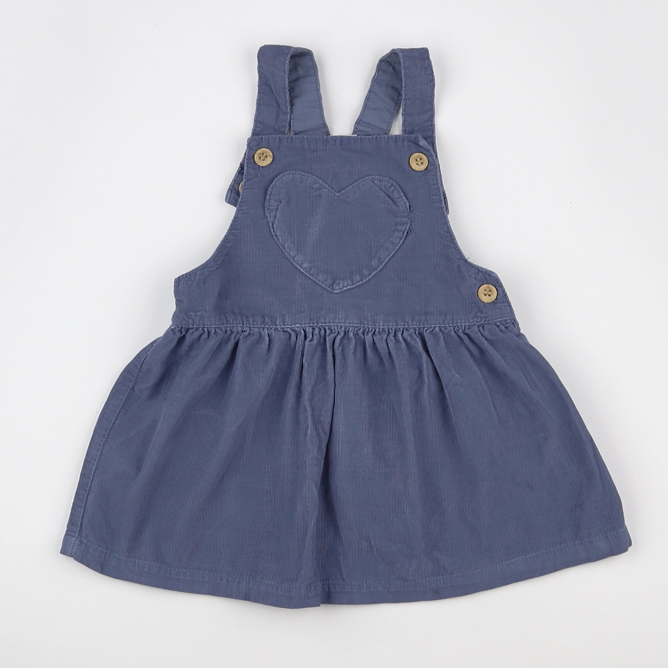 H&M - robe bleu - 6/9 mois