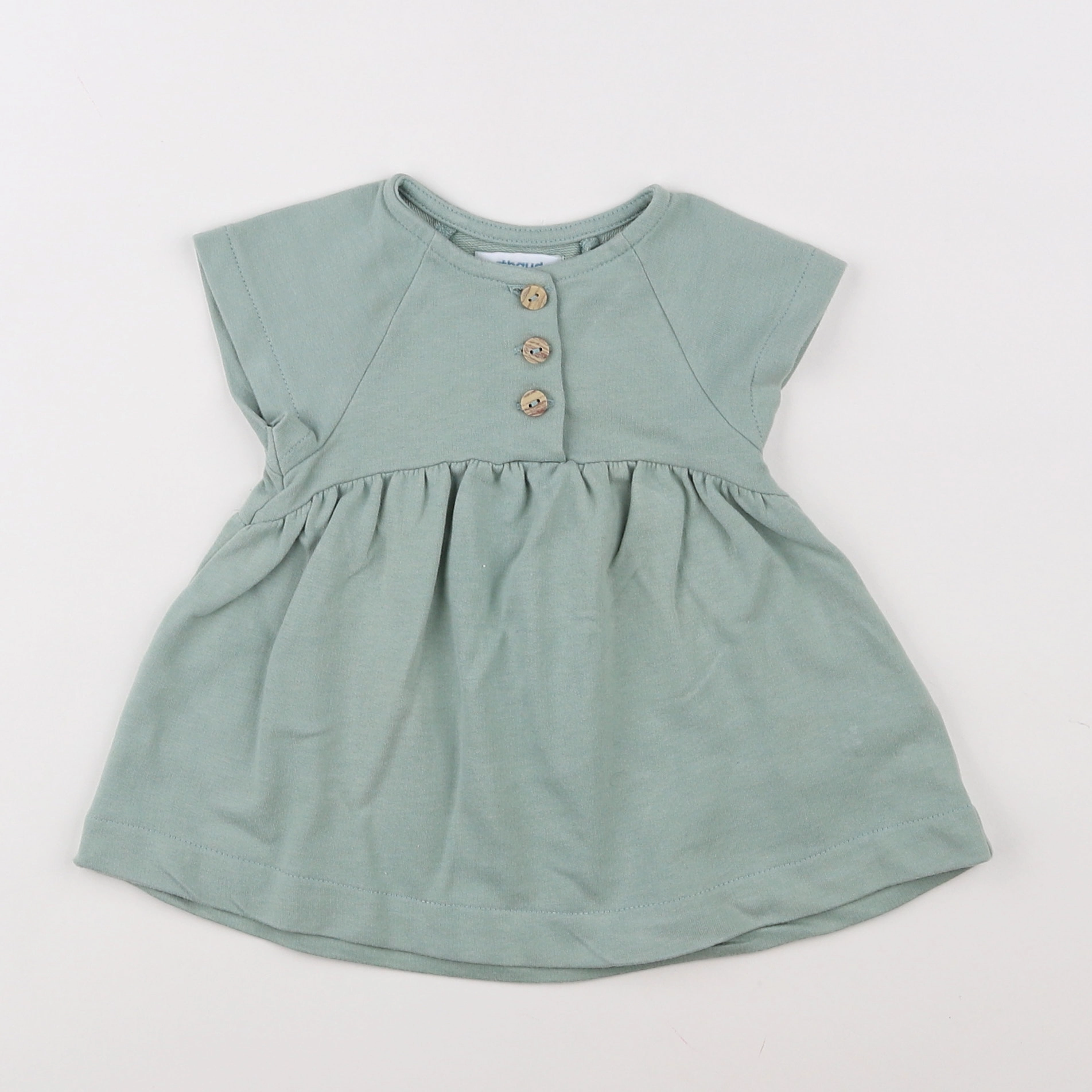 Vertbaudet - robe vert - 3 mois